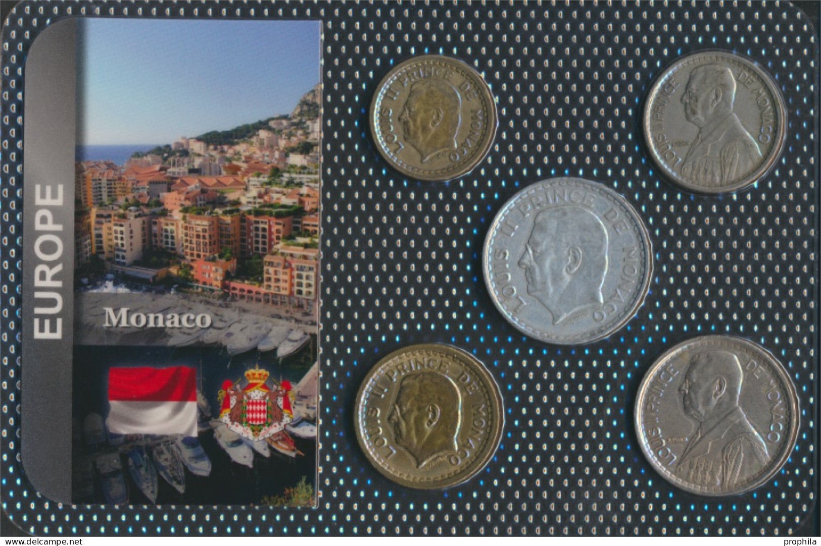 Monaco Sehr Schön Kursmünzen Sehr Schön Ab 1943 1 Franc Bis 20 Francs (10091693 - 1922-1949 Louis II
