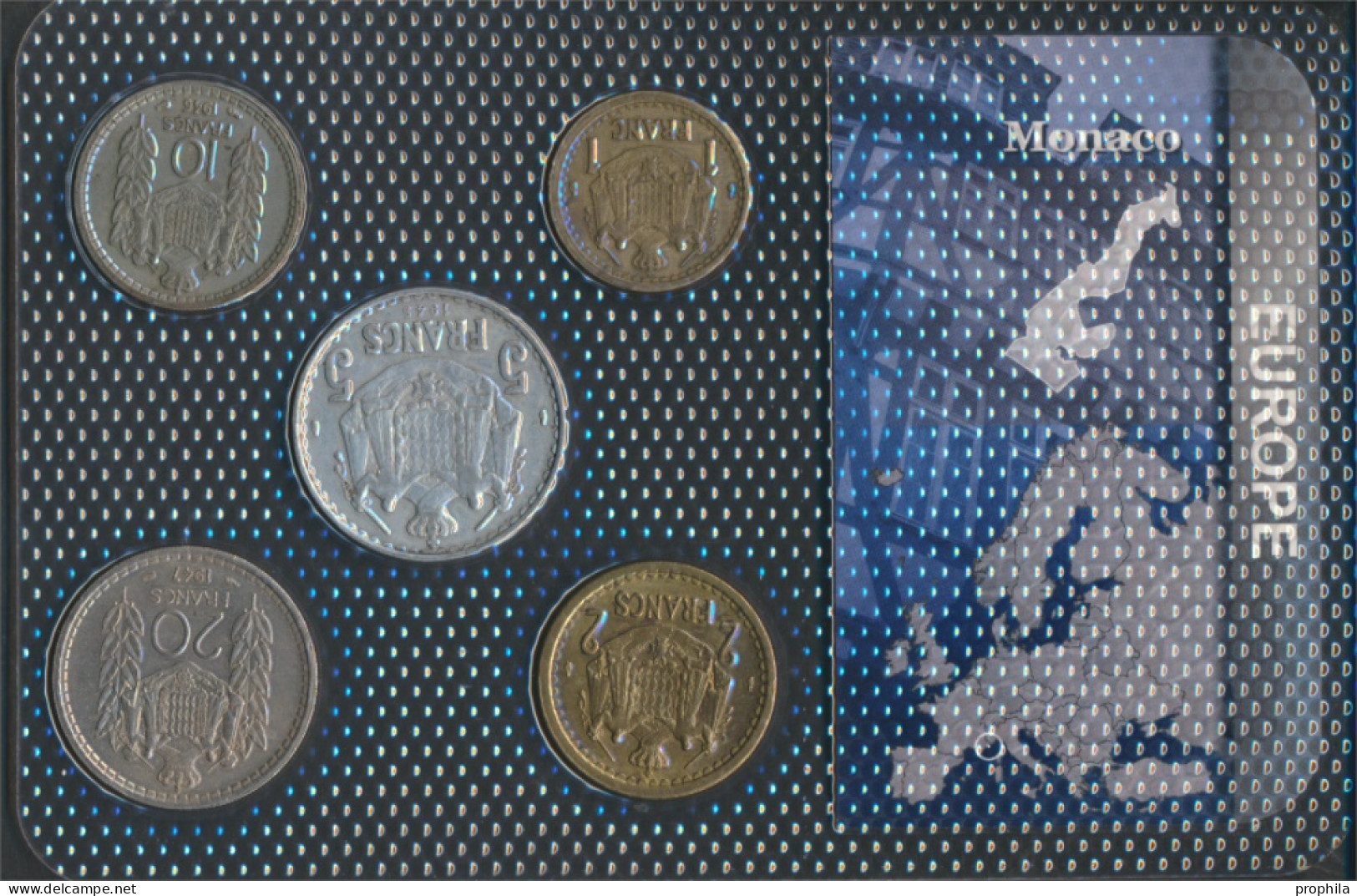 Monaco Sehr Schön Kursmünzen Sehr Schön Ab 1943 1 Franc Bis 20 Francs (10091693 - 1922-1949 Louis II.