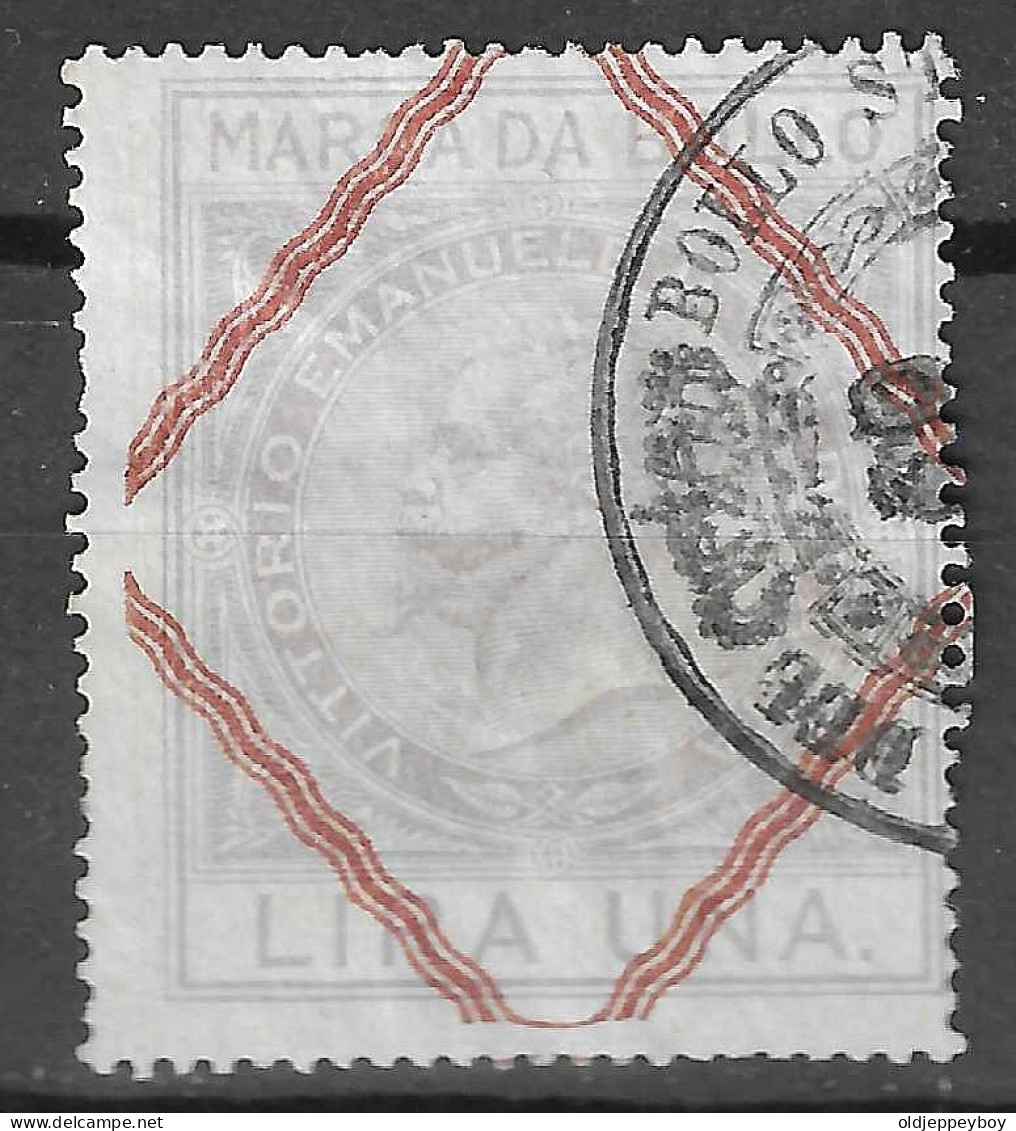 ITALIA REGNO - 1866 - MARCA DA BOLLO PER CAMBIALI ED ALTRI EFFETTI DI COMMERCIO - USATO LIRE DUE - Revenue Stamps