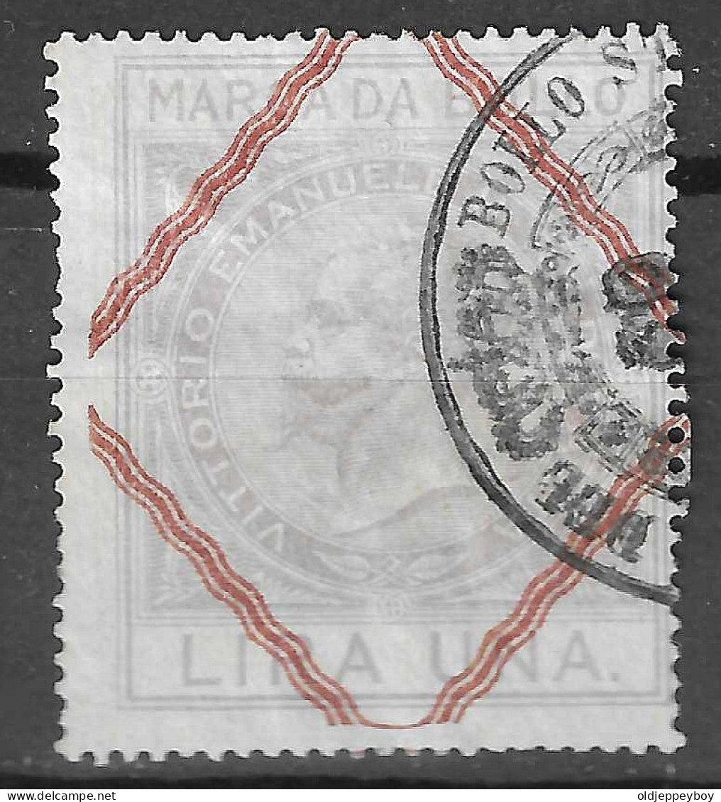 ITALIA REGNO - 1866 - MARCA DA BOLLO PER CAMBIALI ED ALTRI EFFETTI DI COMMERCIO - USATO LIRE DUE - Steuermarken