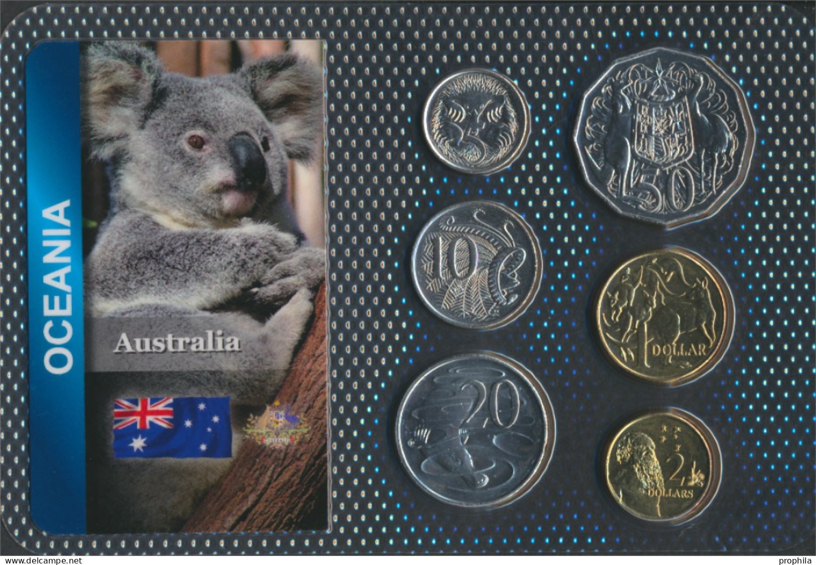 Australien Stgl./unzirkuliert Kursmünzen Stgl./unzirkuliert Ab 1999 5 Cents Bis 2 Dollars (10091205 - Ongebruikte Sets & Proefsets