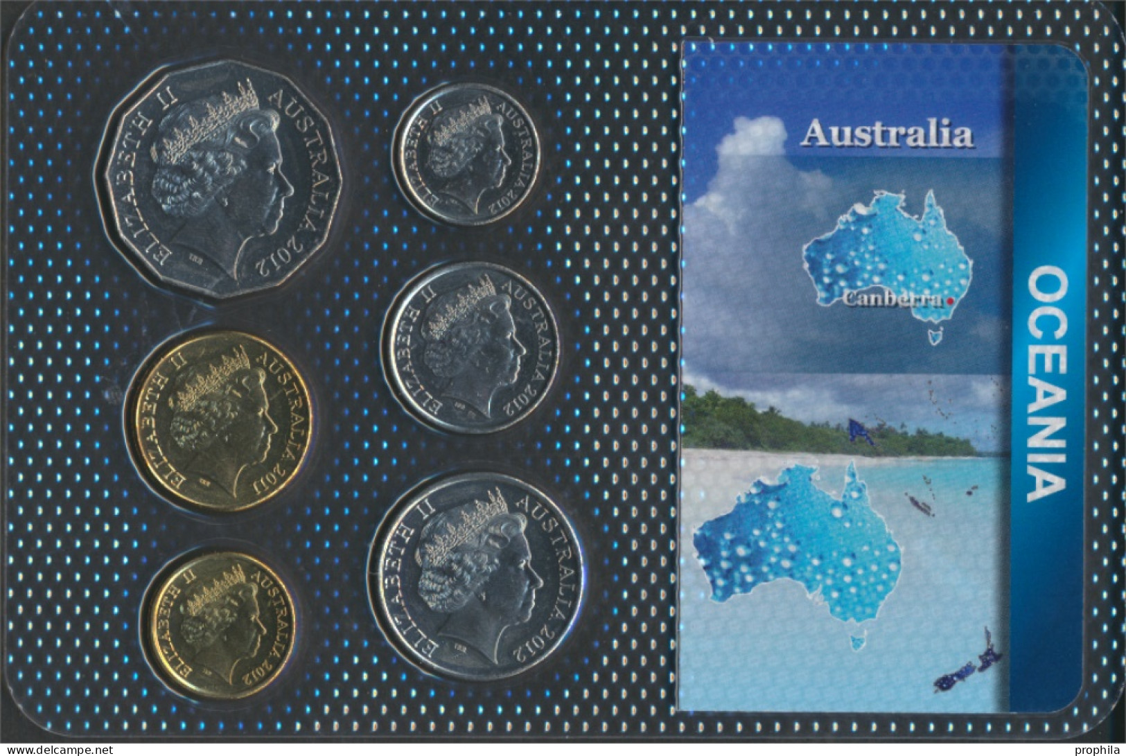 Australien Stgl./unzirkuliert Kursmünzen Stgl./unzirkuliert Ab 1999 5 Cents Bis 2 Dollars (10091206 - Münz- Und Jahressets