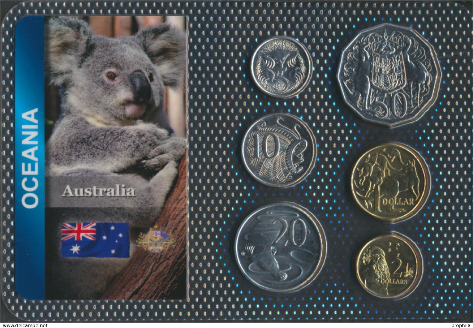 Australien Stgl./unzirkuliert Kursmünzen Stgl./unzirkuliert Ab 1999 5 Cents Bis 2 Dollars (10091209 - Ongebruikte Sets & Proefsets