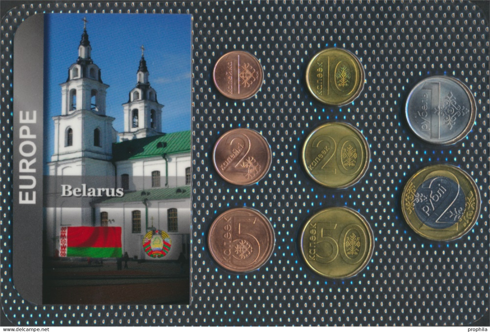 Weißrussland 2009 Stgl./unzirkuliert Kursmünzen 2009 1 Kopeks Bis 2 Rubles (10091177 - Belarus