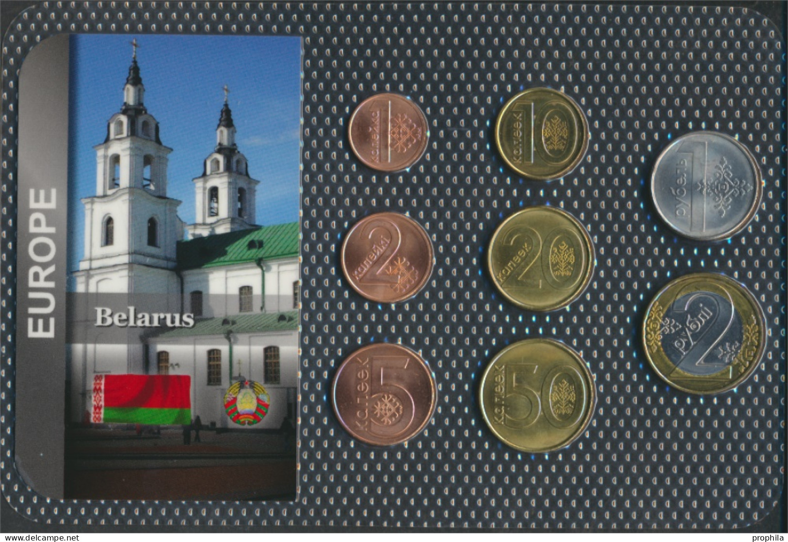 Weißrussland 2009 Stgl./unzirkuliert Kursmünzen 2009 1 Kopeks Bis 2 Rubles (10091179 - Bielorussia