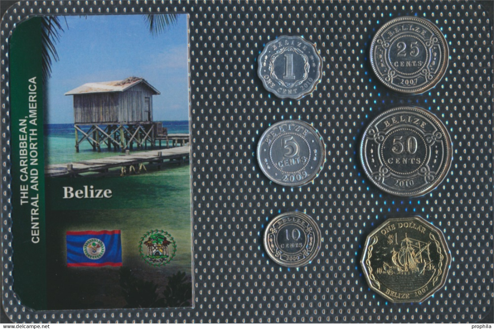 Belize Stgl./unzirkuliert Kursmünzen Stgl./unzirkuliert Ab 1974 1 Cent Bis 1 Dollar (10091164 - Belize