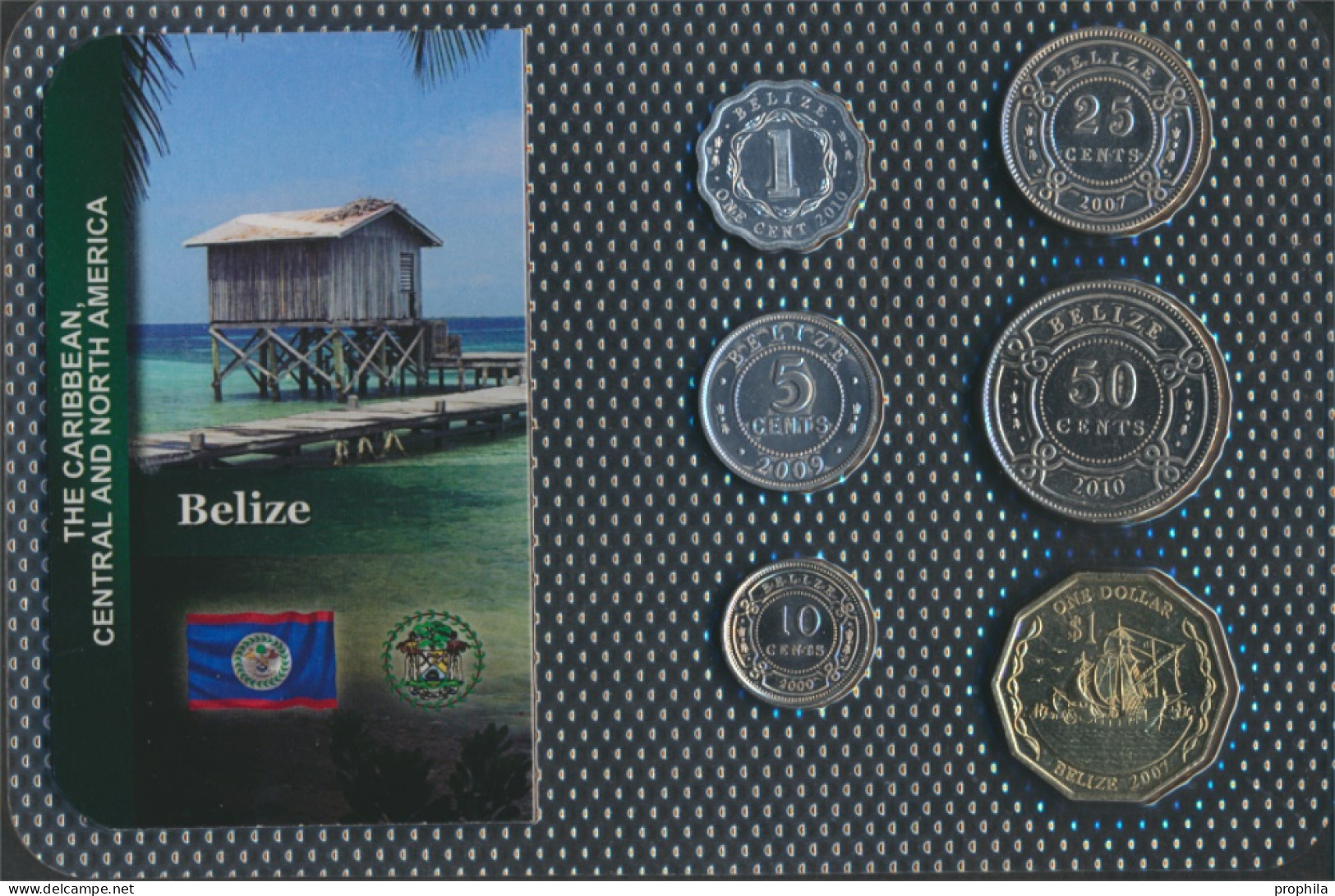 Belize Stgl./unzirkuliert Kursmünzen Stgl./unzirkuliert Ab 1974 1 Cent Bis 1 Dollar (10091165 - Belize