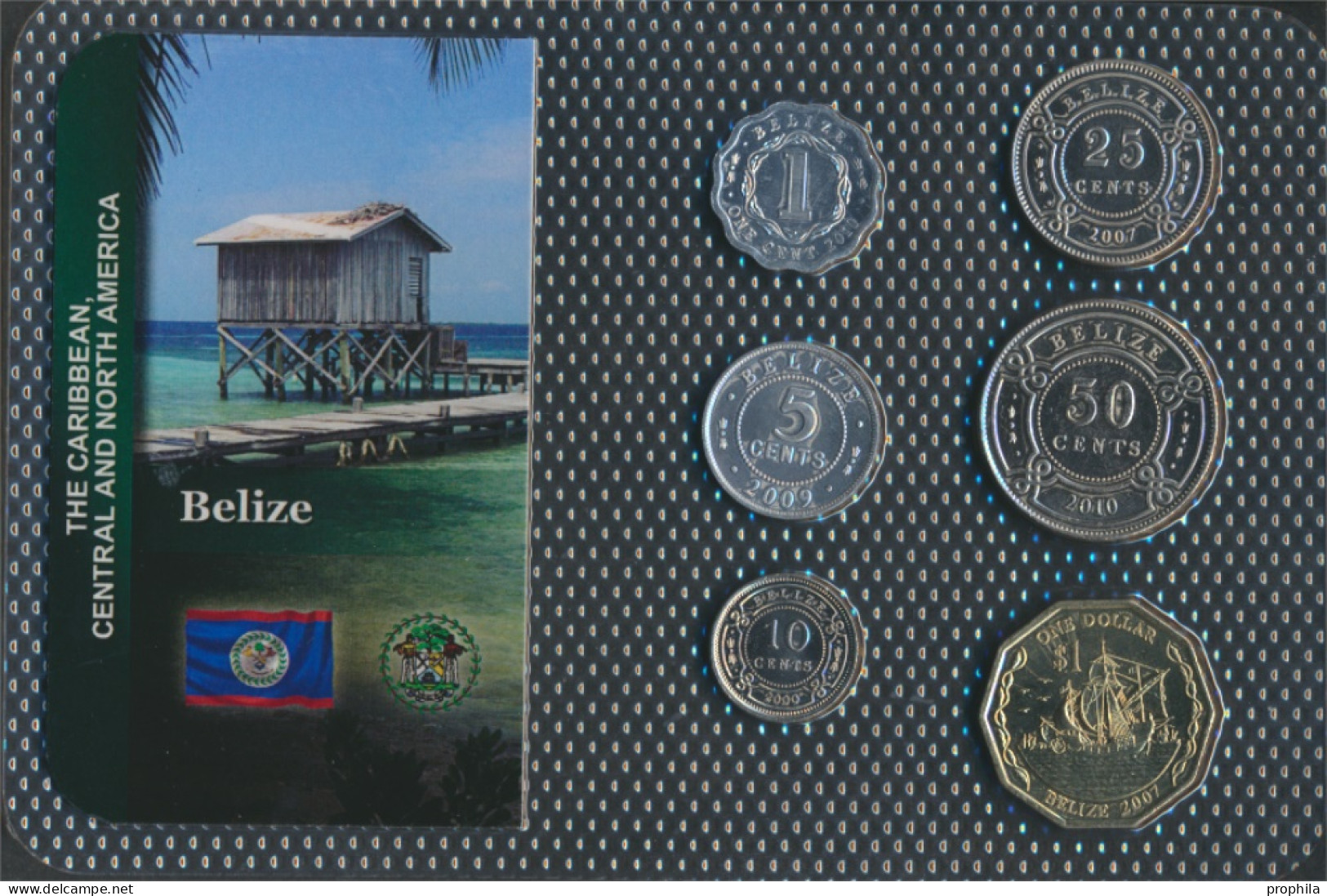Belize Stgl./unzirkuliert Kursmünzen Stgl./unzirkuliert Ab 1974 1 Cent Bis 1 Dollar (10091167 - Belize