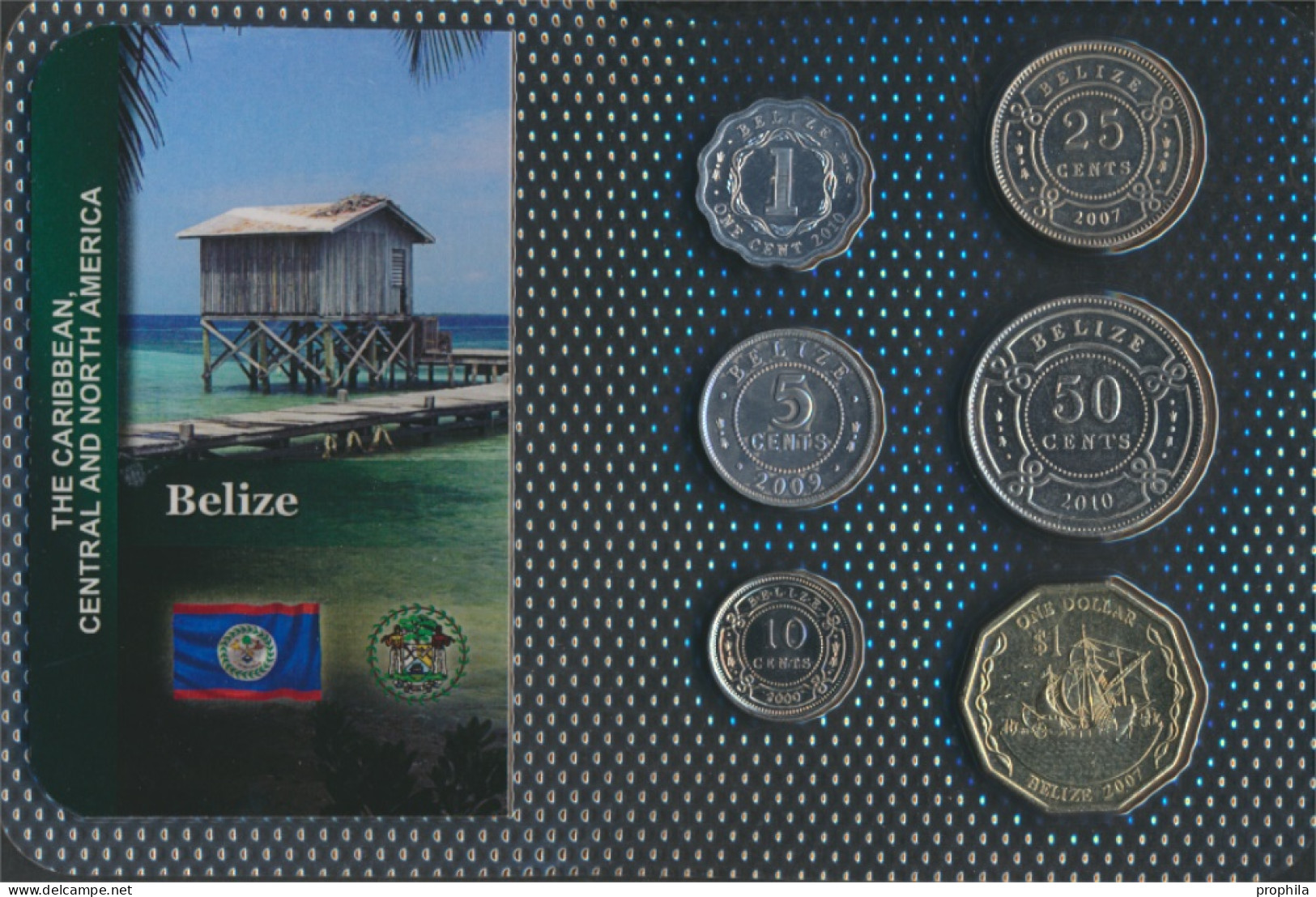 Belize Stgl./unzirkuliert Kursmünzen Stgl./unzirkuliert Ab 1974 1 Cent Bis 1 Dollar (10091170 - Belize