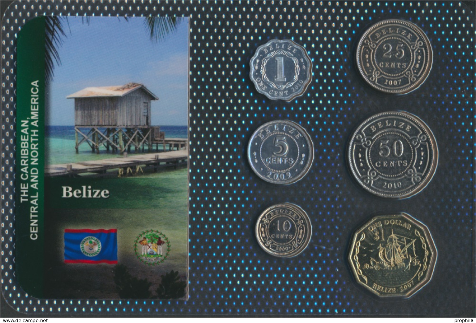 Belize Stgl./unzirkuliert Kursmünzen Stgl./unzirkuliert Ab 1974 1 Cent Bis 1 Dollar (10091171 - Belize