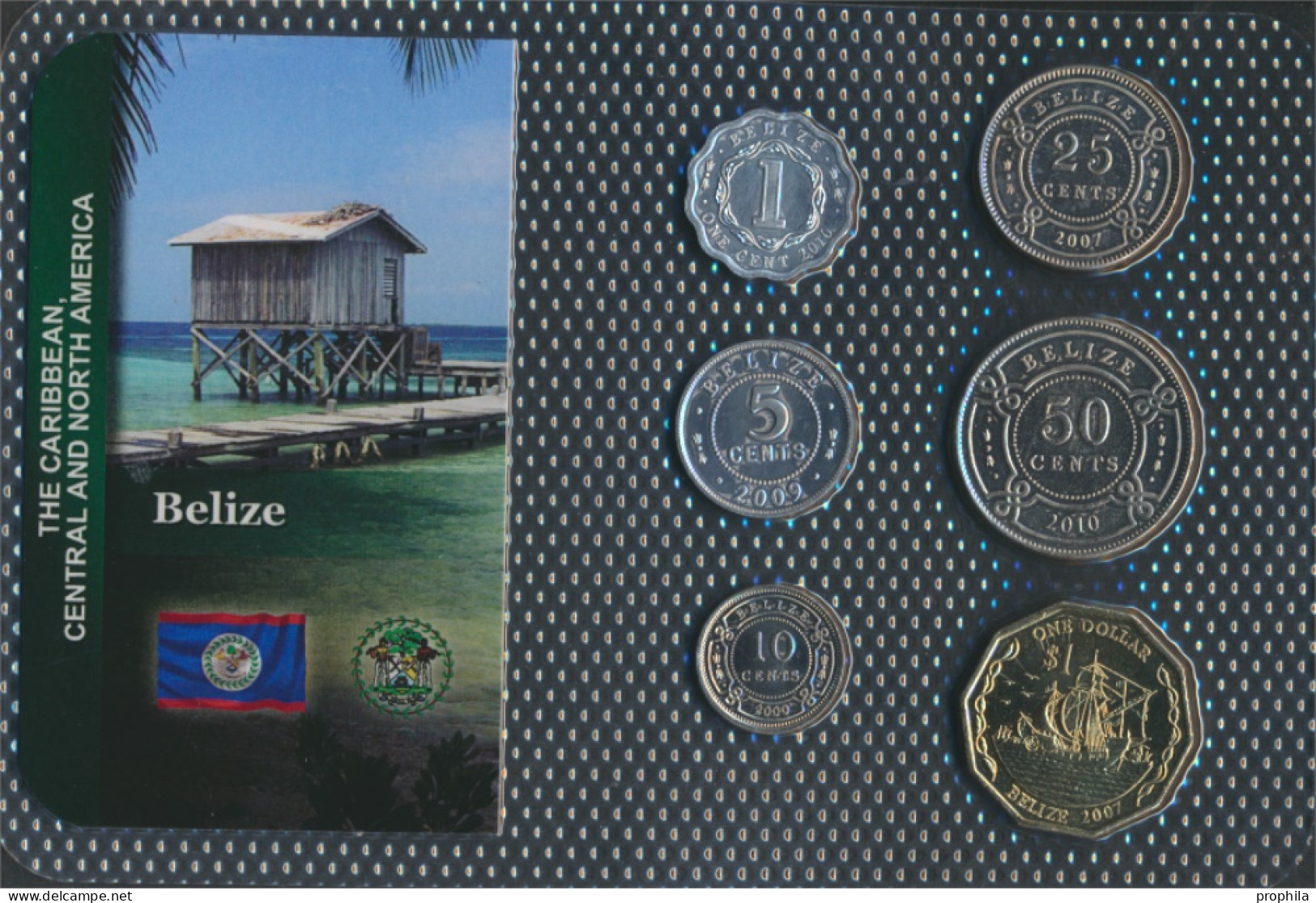 Belize Stgl./unzirkuliert Kursmünzen Stgl./unzirkuliert Ab 1974 1 Cent Bis 1 Dollar (10091172 - Belize