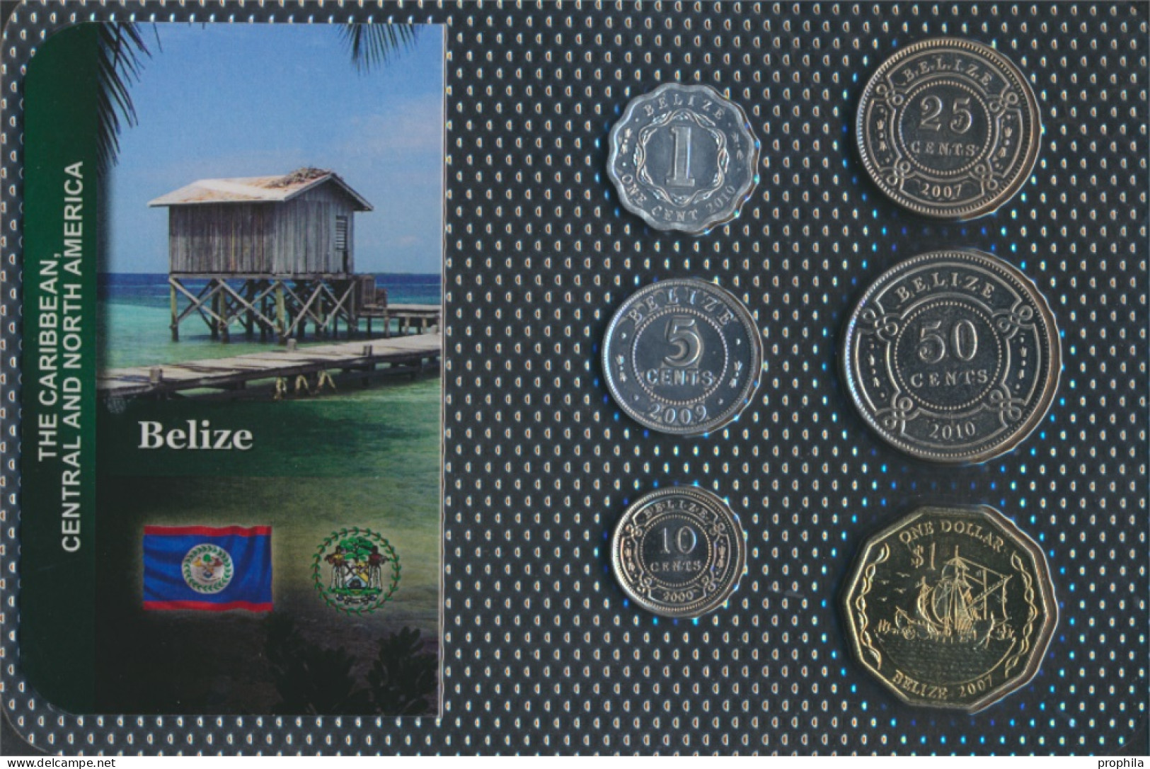 Belize Stgl./unzirkuliert Kursmünzen Stgl./unzirkuliert Ab 1974 1 Cent Bis 1 Dollar (10091173 - Belize