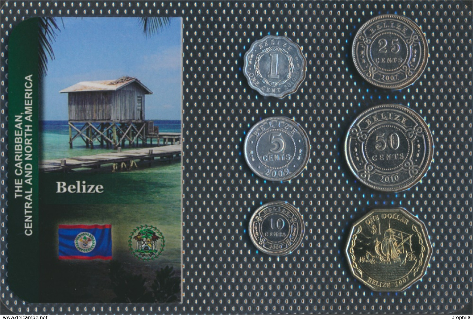 Belize Stgl./unzirkuliert Kursmünzen Stgl./unzirkuliert Ab 1974 1 Cent Bis 1 Dollar (10091174 - Belize