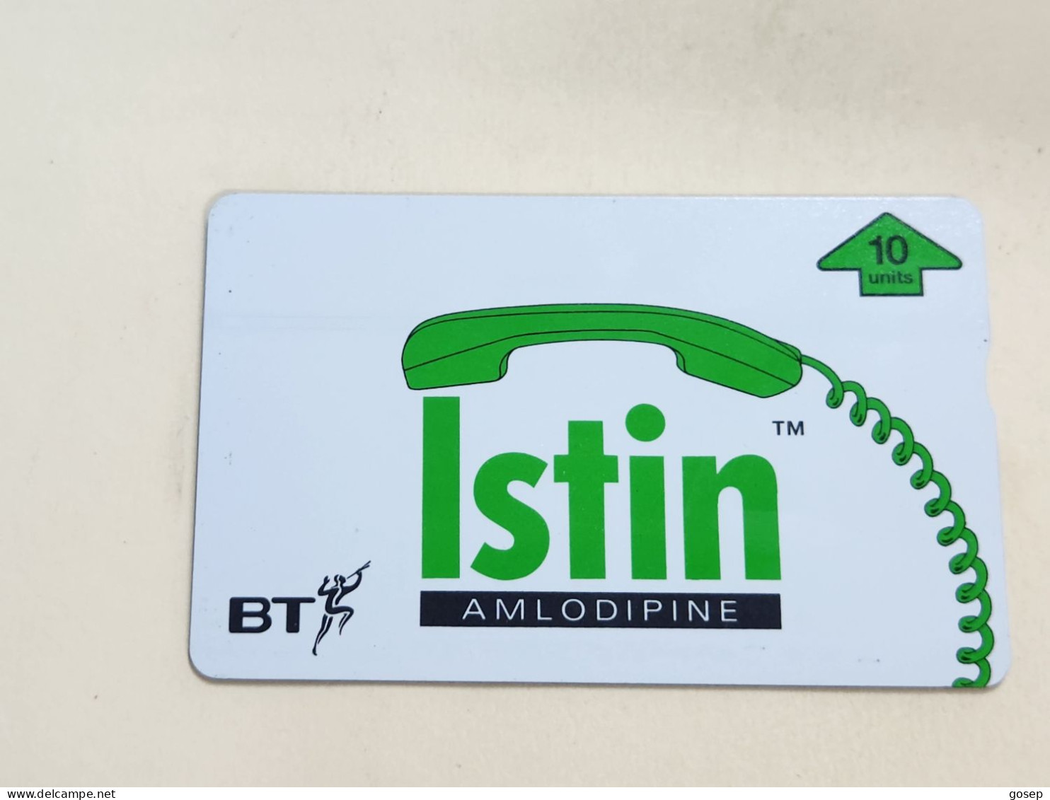 United Kingdom-(btm-041)-ISTIN-AMLODIPINE-(40)(10units)(610A09011)-price Cataloge MINT-250.00£+1card Prepiad Free - BT Medische Uitgaven