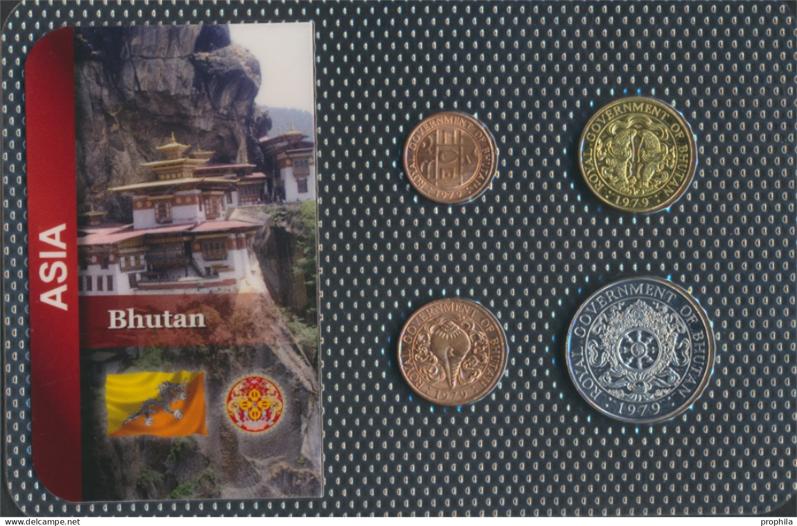 Bhutan 1979 Stgl./unzirkuliert Kursmünzen 1979 5 Chetrums Bis 1 Ngultrum (10091161 - Bhutan