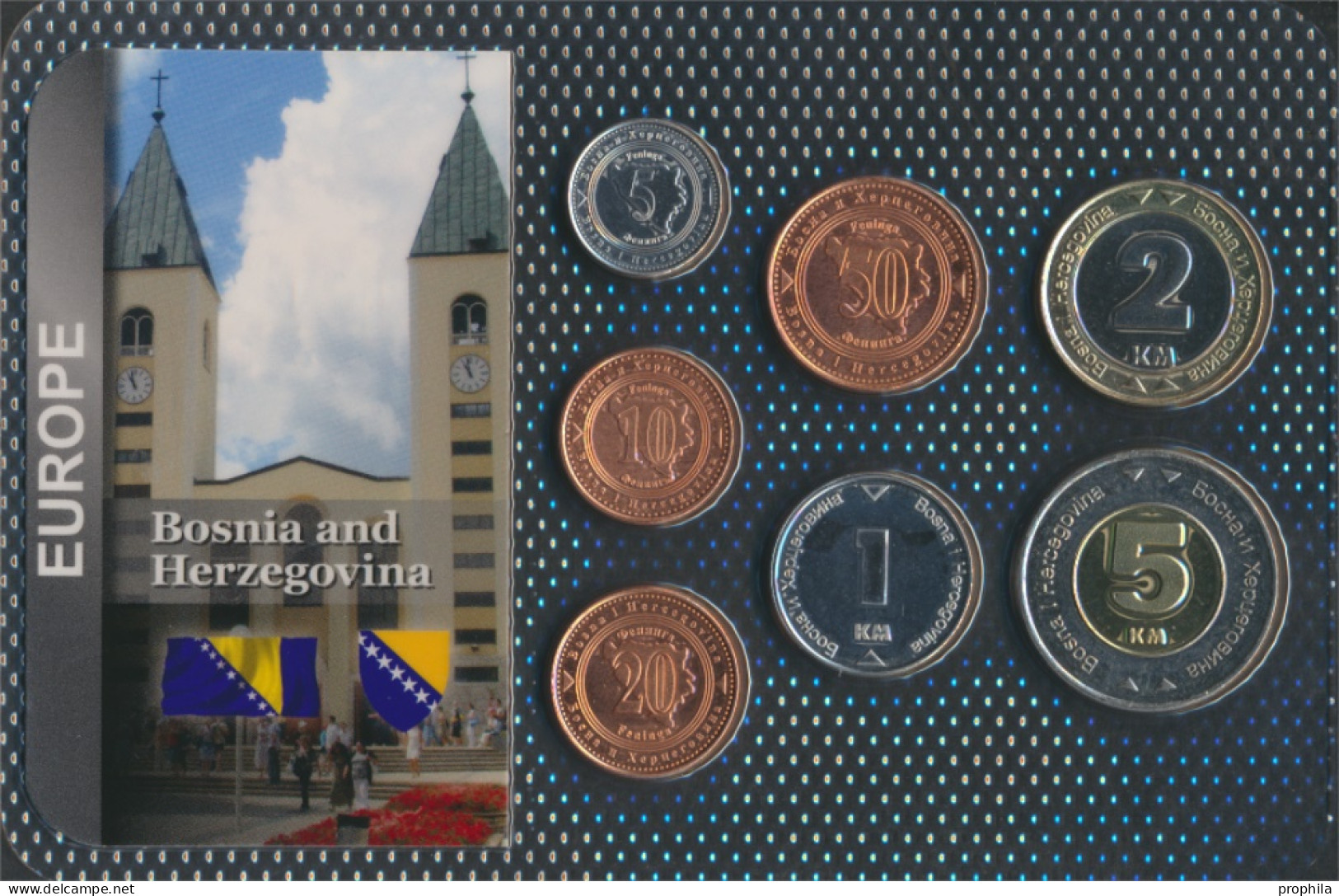 Bosnien-Herzegowina Stgl./unzirkuliert Kursmünzen Stgl./unzirkuliert Ab 1998 5 Feninga Bis 5 Konvertible Mark (10091141 - Bosnie-Herzegovine