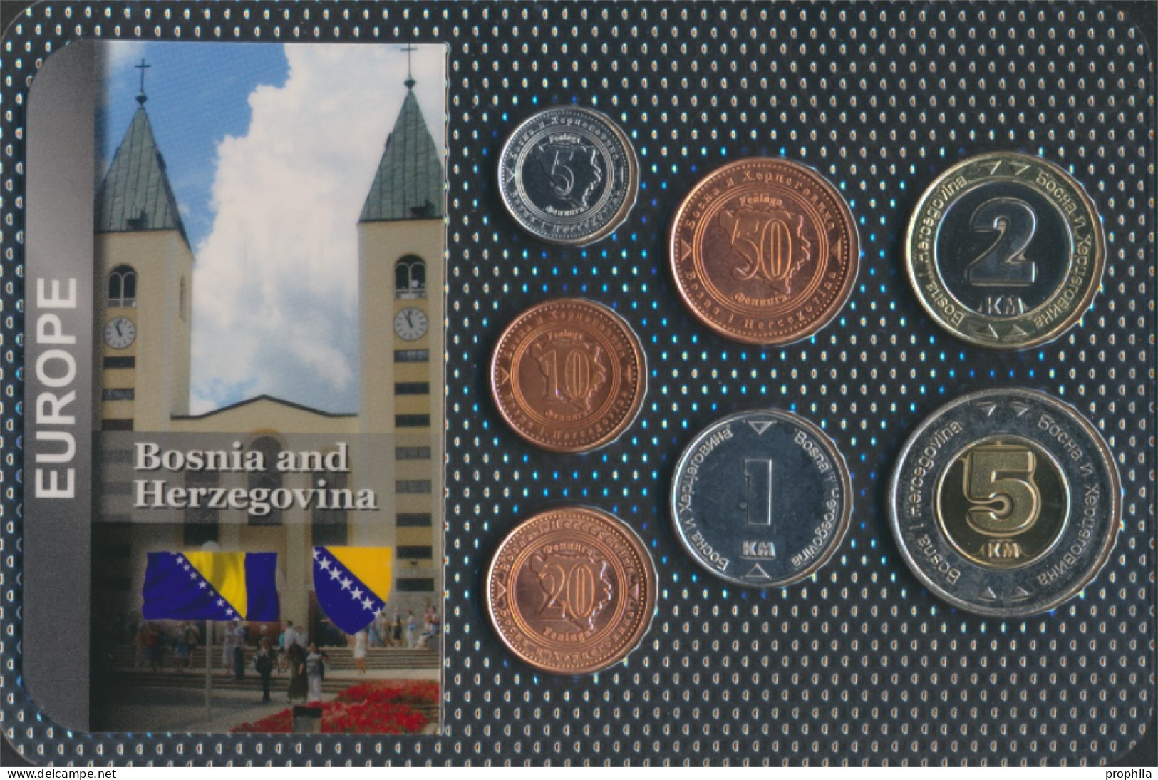 Bosnien-Herzegowina Stgl./unzirkuliert Kursmünzen Stgl./unzirkuliert Ab 1998 5 Feninga Bis 5 Konvertible Mark (10091142 - Bosnien-Herzegowina