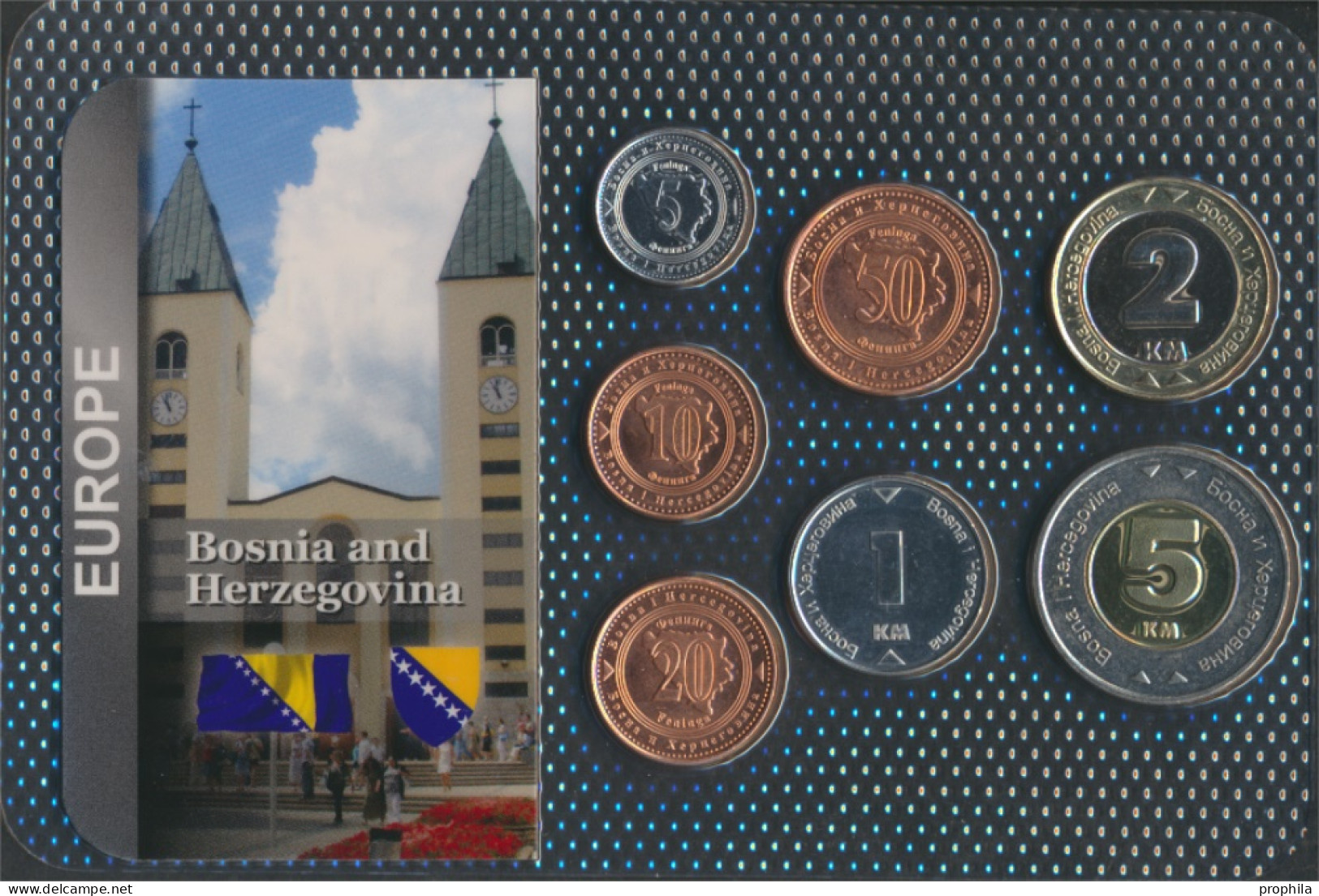 Bosnien-Herzegowina Stgl./unzirkuliert Kursmünzen Stgl./unzirkuliert Ab 1998 5 Feninga Bis 5 Konvertible Mark (10091144 - Bosnia Erzegovina