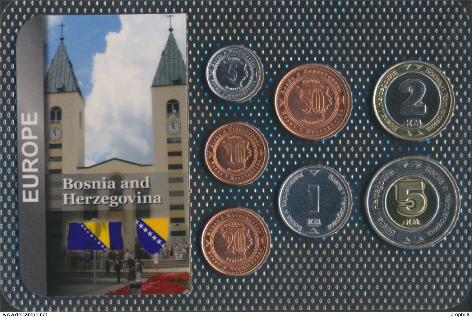 Bosnien-Herzegowina Stgl./unzirkuliert Kursmünzen Stgl./unzirkuliert Ab 1998 5 Feninga Bis 5 Konvertible Mark (10091146 - Bosnie-Herzegovine