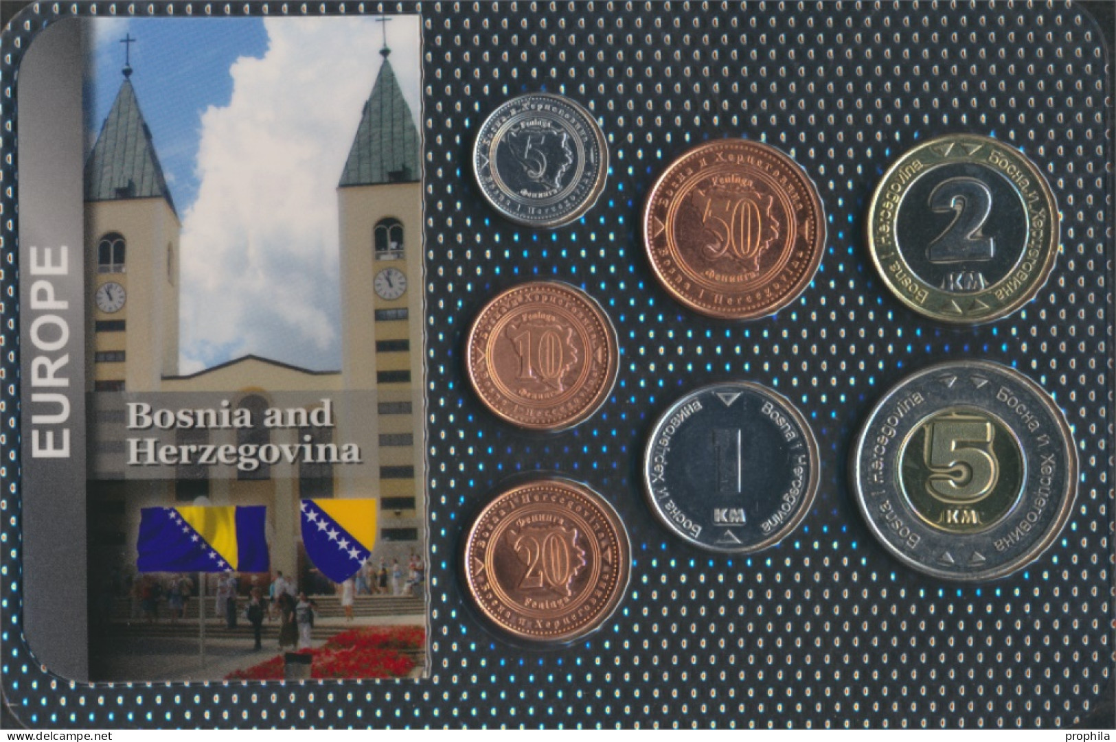 Bosnien-Herzegowina Stgl./unzirkuliert Kursmünzen Stgl./unzirkuliert Ab 1998 5 Feninga Bis 5 Konvertible Mark (10091148 - Bosnien-Herzegowina