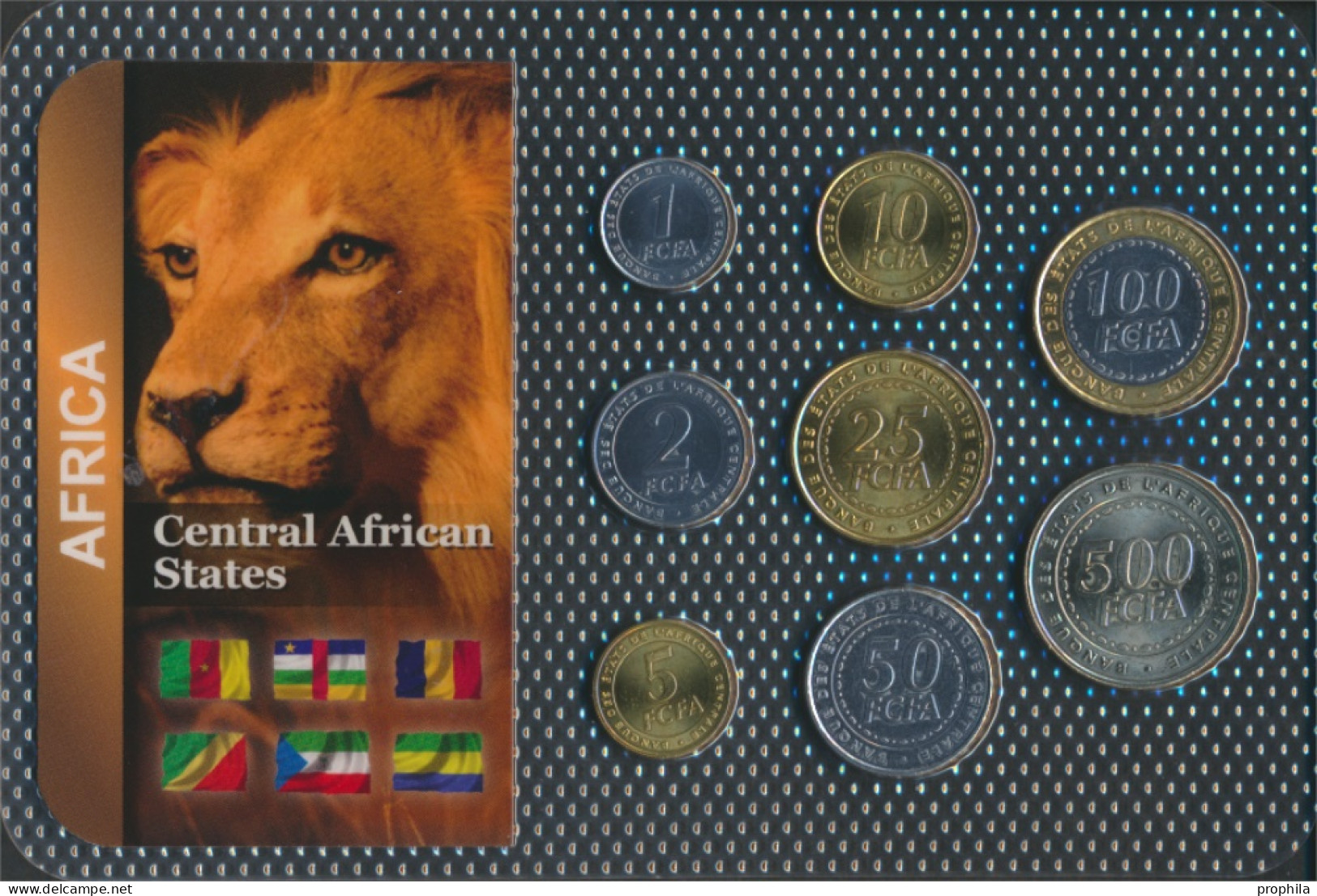 Zentralafrikanische Staaten 2006 Stgl./unzirkuliert Kursmünzen 2006 1 Franc Bis 500 Francs (10091434 - Central African Republic