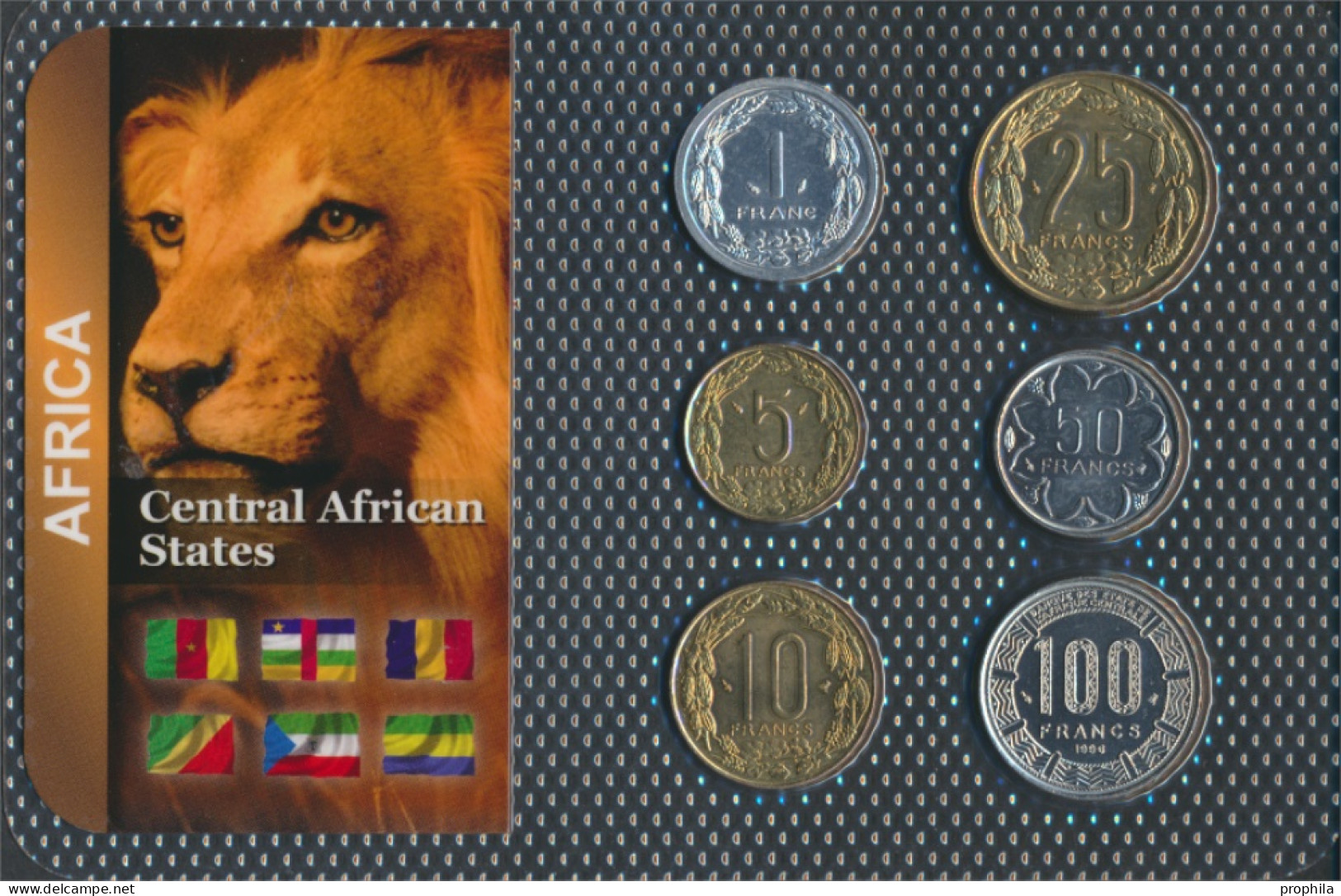 Zentralafrikanische Staaten Stgl./unzirkuliert Kursmünzen Stgl./unzirkuliert Ab 1973 1 Franc Bis 100 Francs (10091241 - Zentralafrik. Republik