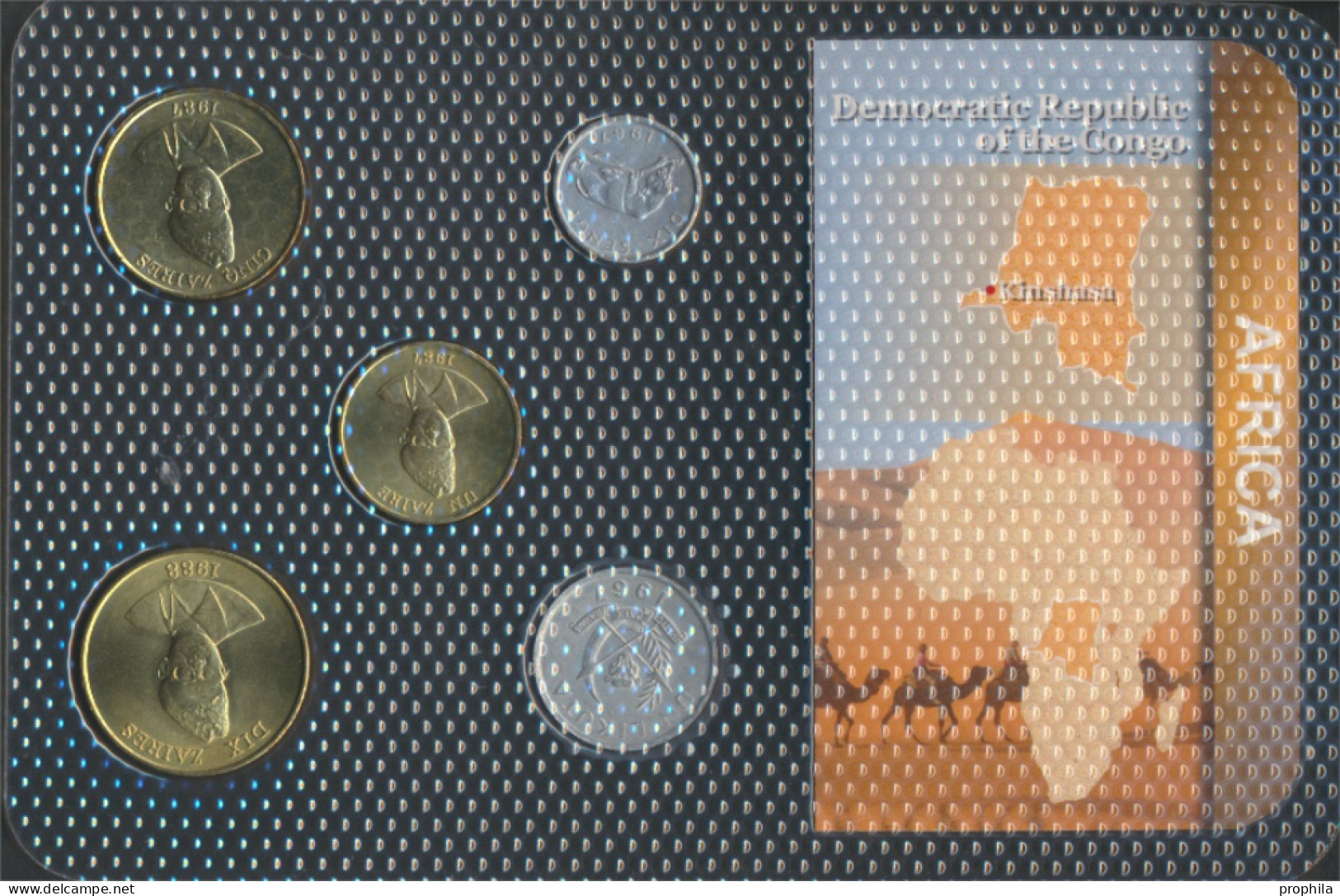 Kongo (Kinshasa) Stgl./unzirkuliert Kursmünzen Stgl./unzirkuliert Ab 1967 10 Sengi Bis 10 Zaires (10091386 - Congo (República Democrática 1964-70)