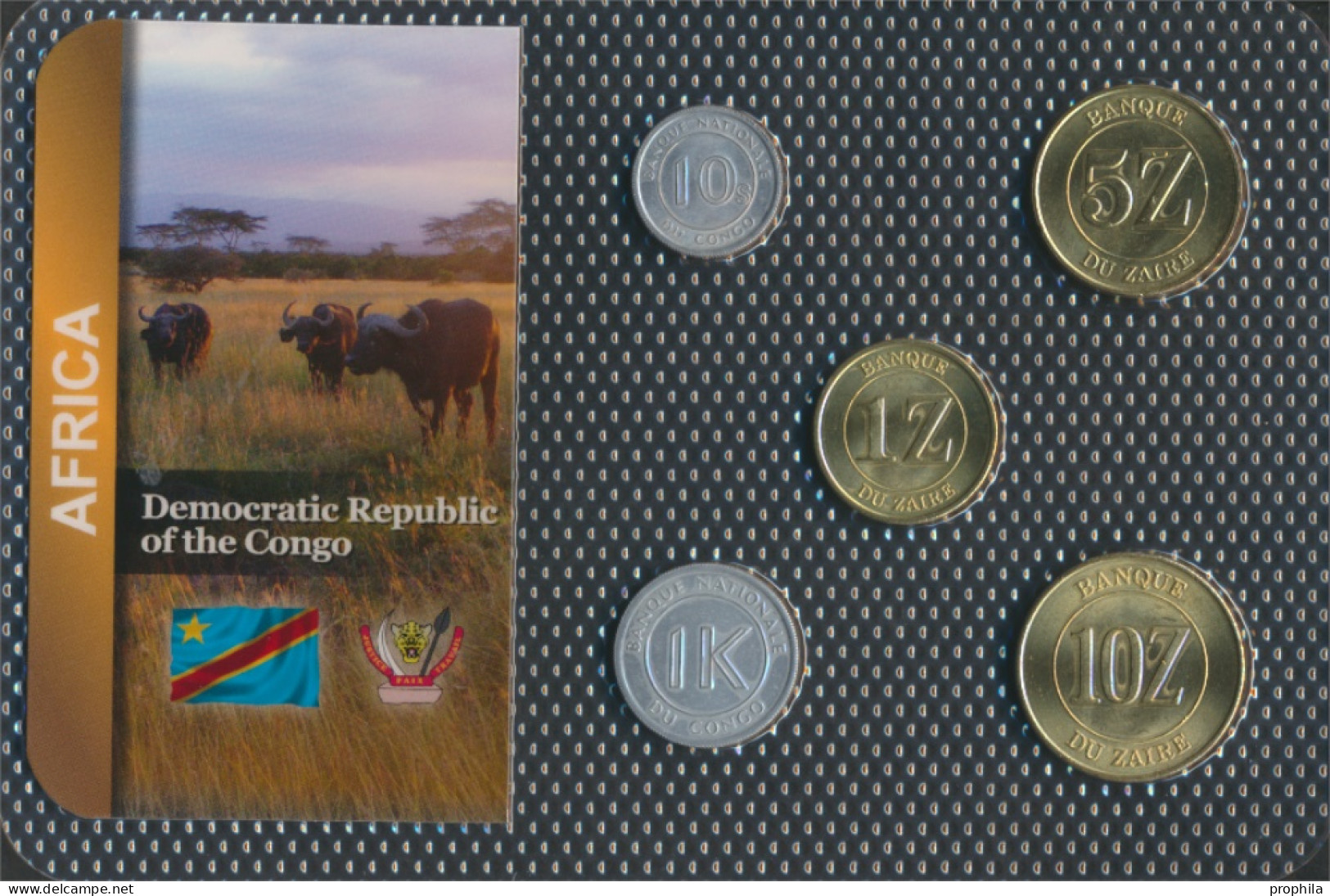 Kongo (Kinshasa) Stgl./unzirkuliert Kursmünzen Stgl./unzirkuliert Ab 1967 10 Sengi Bis 10 Zaires (10091389 - Congo (República Democrática 1964-70)