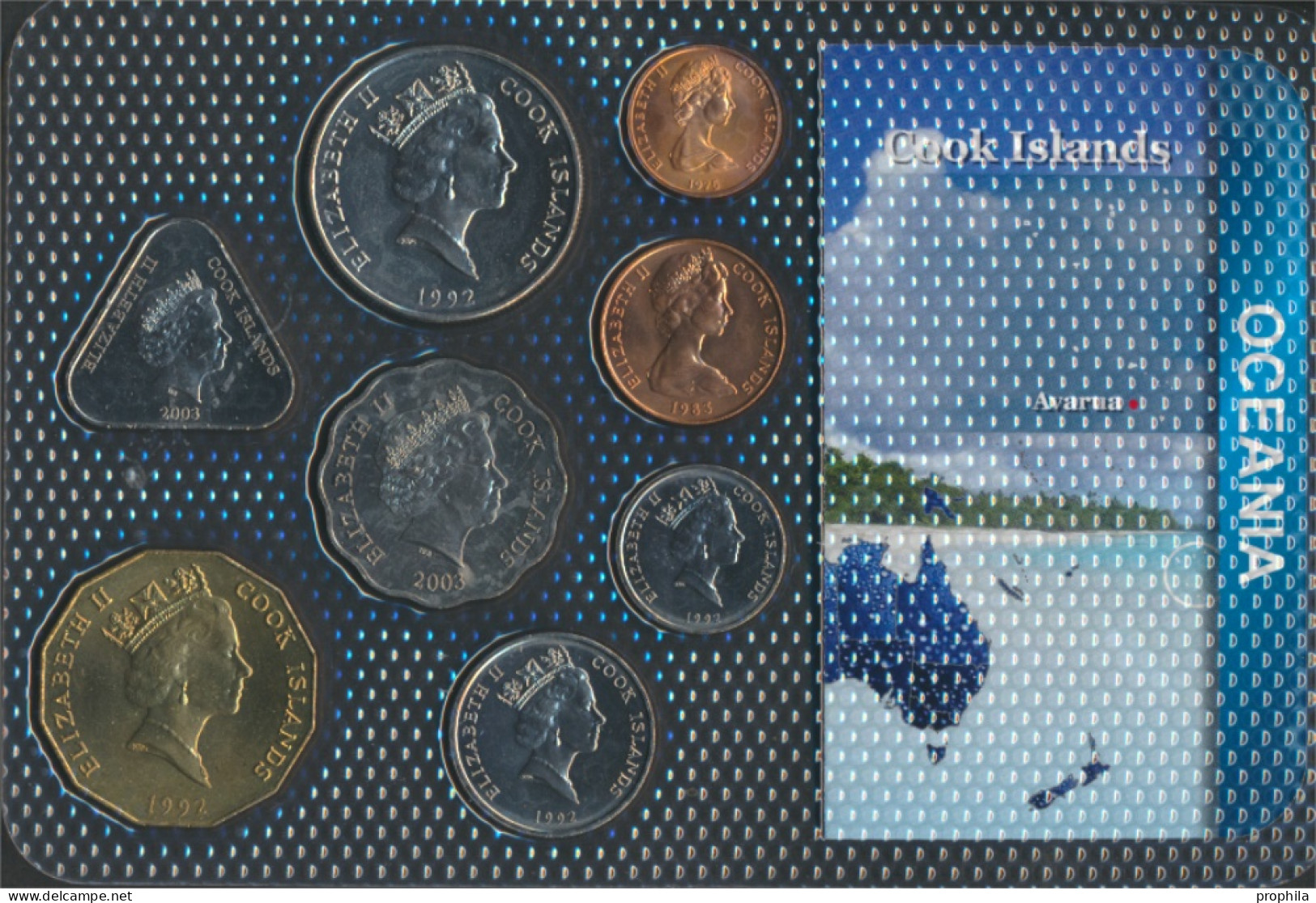Cookinseln Stgl./unzirkuliert Kursmünzen Stgl./unzirkuliert Ab 1972 1 Cent Bis 5 Dollars (10091382 - Cookinseln