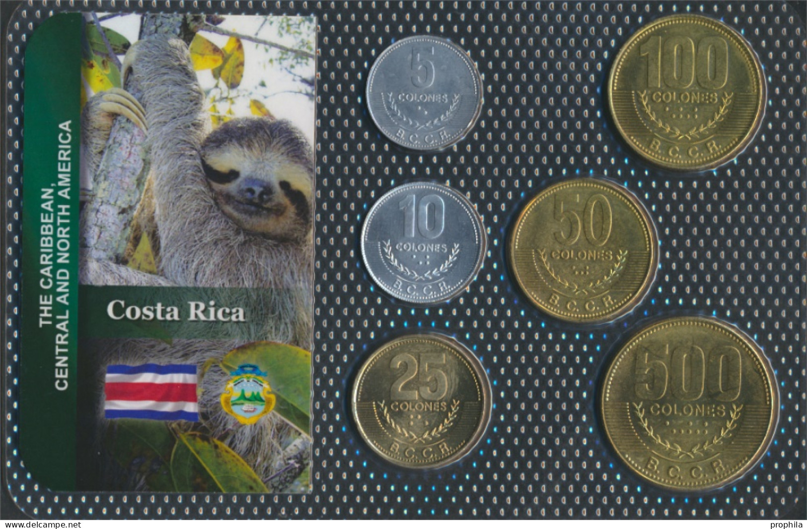 Costa Rica Stgl./unzirkuliert Kursmünzen Stgl./unzirkuliert Ab 2001 5 Colones Bis 500 Colones (10091375 - Costa Rica