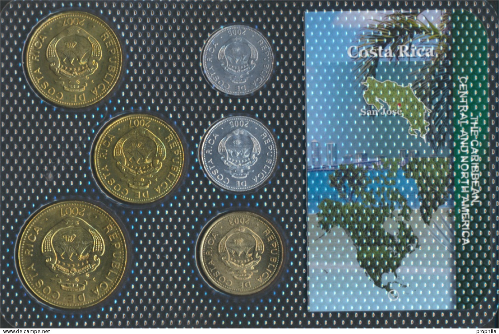 Costa Rica Stgl./unzirkuliert Kursmünzen Stgl./unzirkuliert Ab 2001 5 Colones Bis 500 Colones (10091375 - Costa Rica