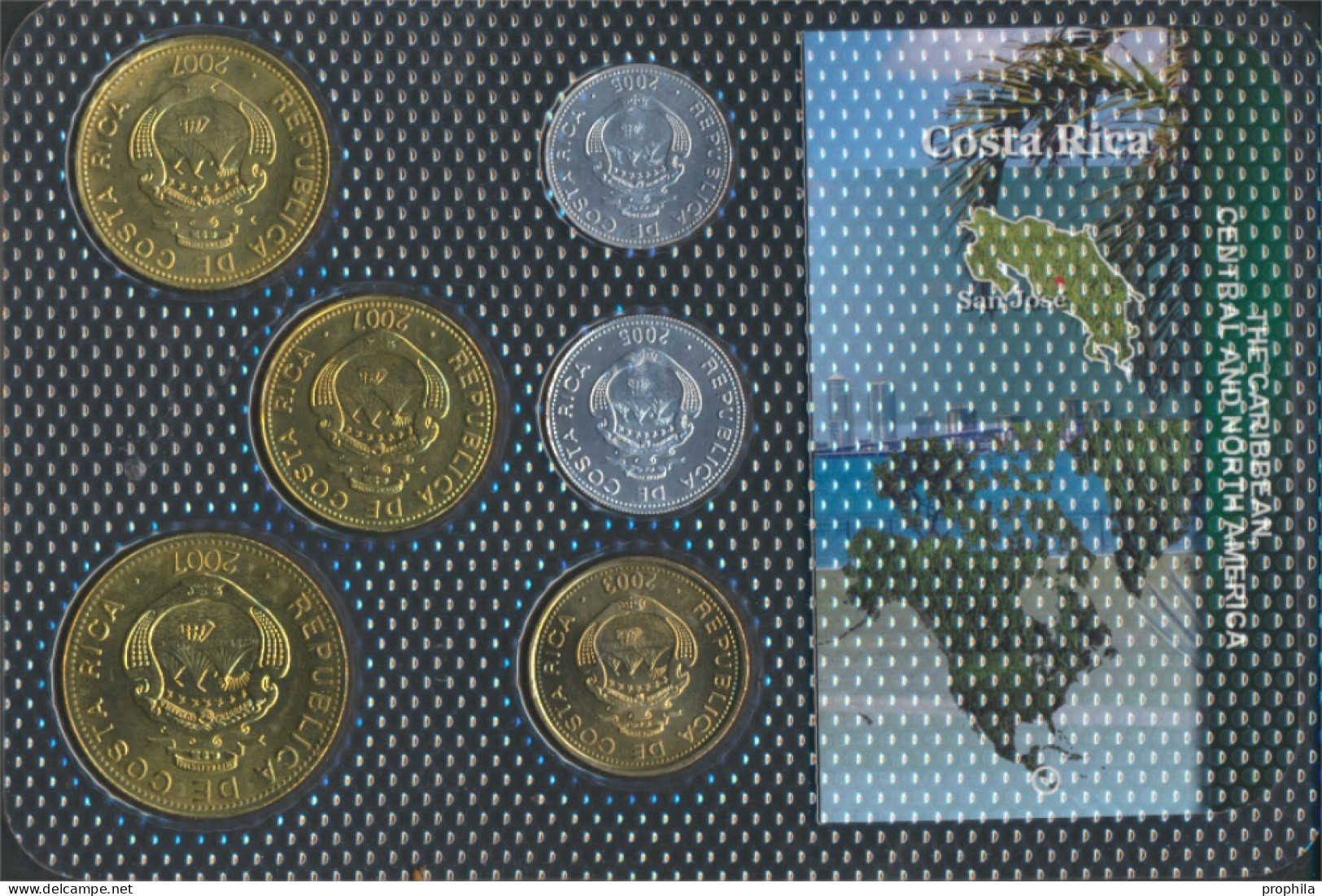 Costa Rica Stgl./unzirkuliert Kursmünzen Stgl./unzirkuliert Ab 2001 5 Colones Bis 500 Colones (10091376 - Costa Rica