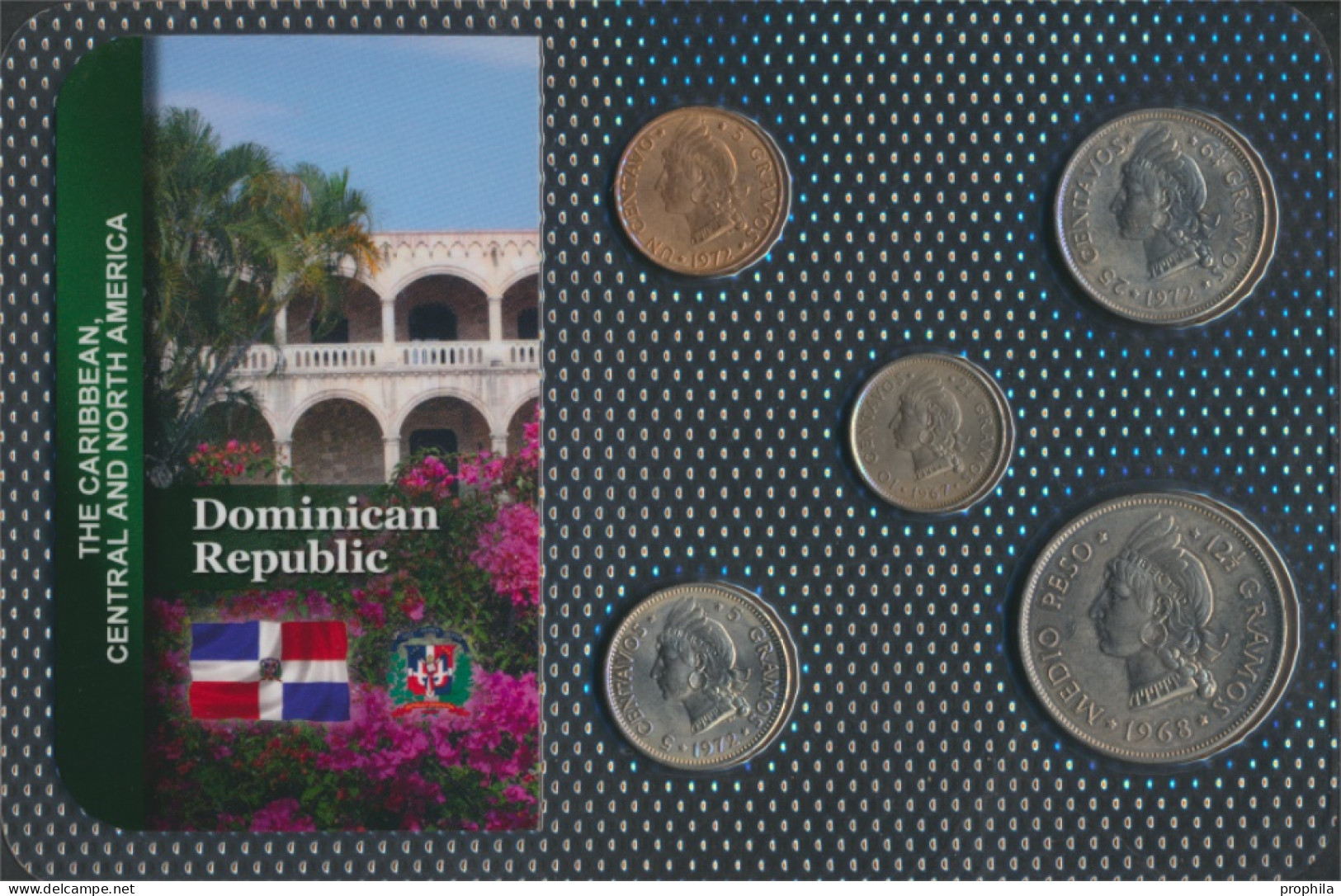 Dominikanische Republik Stgl./unzirkuliert Kursmünzen Stgl./unzirkuliert Ab 1937 1 Centavo Bis 1/2 Peso (10091364 - Dominicaine