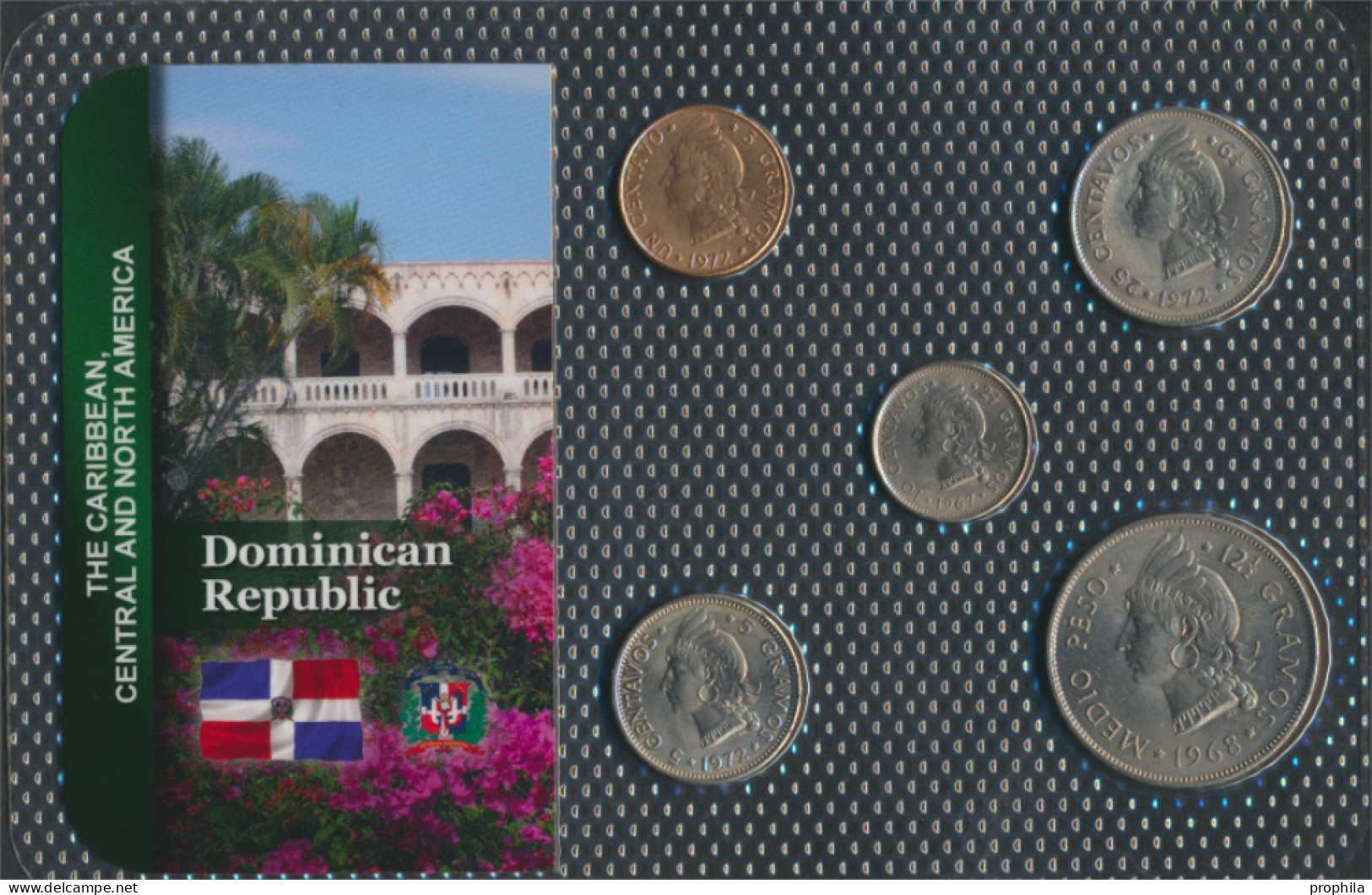 Dominikanische Republik Stgl./unzirkuliert Kursmünzen Stgl./unzirkuliert Ab 1937 1 Centavo Bis 1/2 Peso (10091365 - Dominicaine
