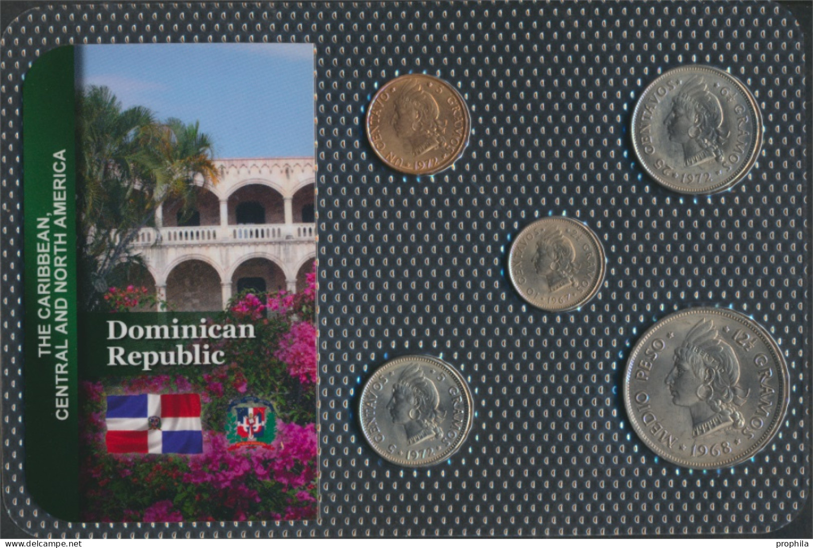 Dominikanische Republik Stgl./unzirkuliert Kursmünzen Stgl./unzirkuliert Ab 1937 1 Centavo Bis 1/2 Peso (10091367 - Dominicana