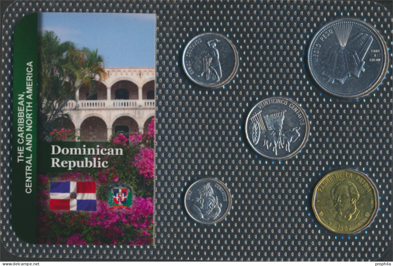Dominikanische Republik Stgl./unzirkuliert Kursmünzen Stgl./unzirkuliert Ab 1989 5 Centavos Bis 1 Peso (10091359 - Dominicaanse Republiek