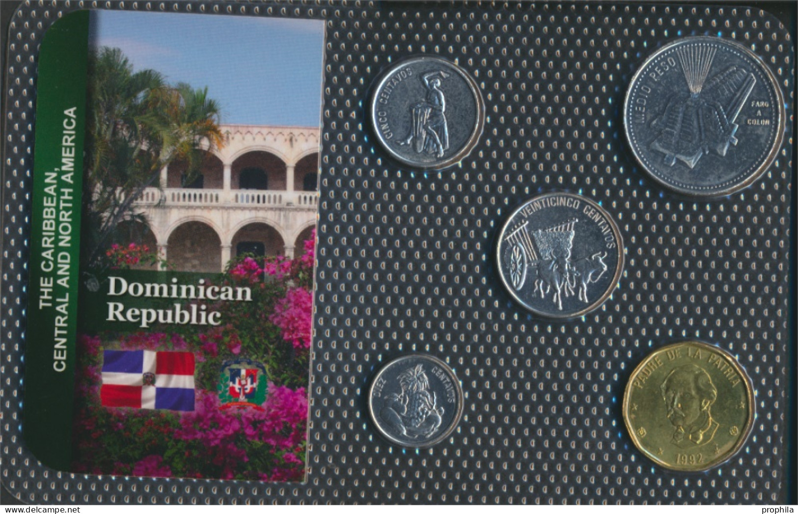 Dominikanische Republik Stgl./unzirkuliert Kursmünzen Stgl./unzirkuliert Ab 1989 5 Centavos Bis 1 Peso (10091363 - Dominicaine
