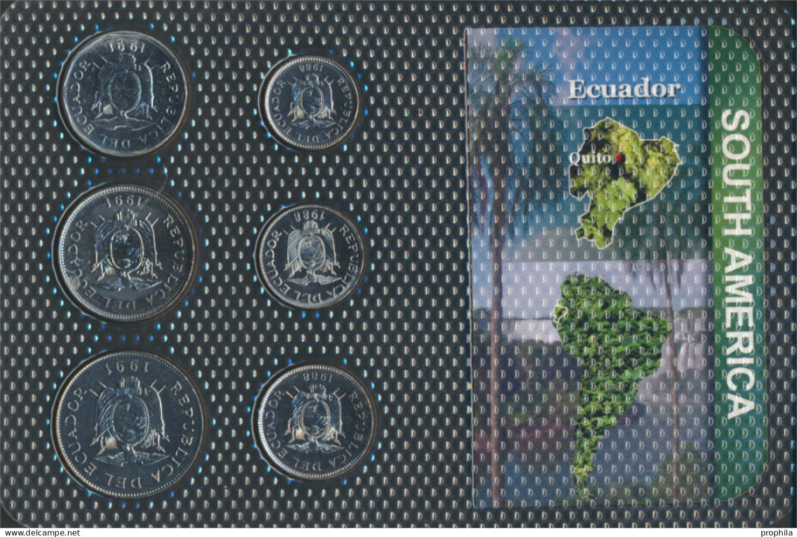 Ecuador Stgl./unzirkuliert Kursmünzen Stgl./unzirkuliert Ab 1988 50 Centavos Bis 50 Sucres (10091352 - Ecuador