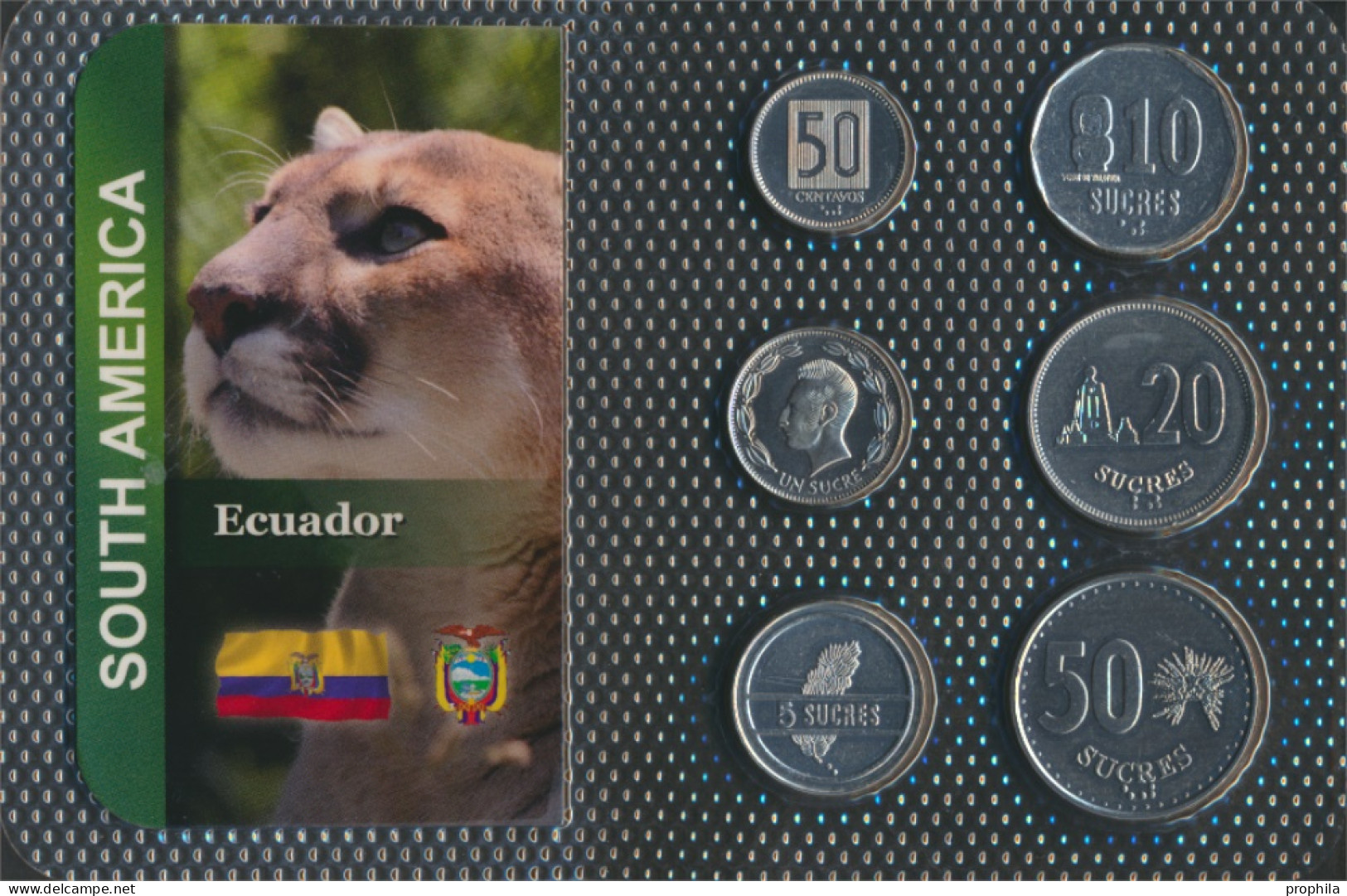 Ecuador Stgl./unzirkuliert Kursmünzen Stgl./unzirkuliert Ab 1988 50 Centavos Bis 50 Sucres (10091355 - Ecuador