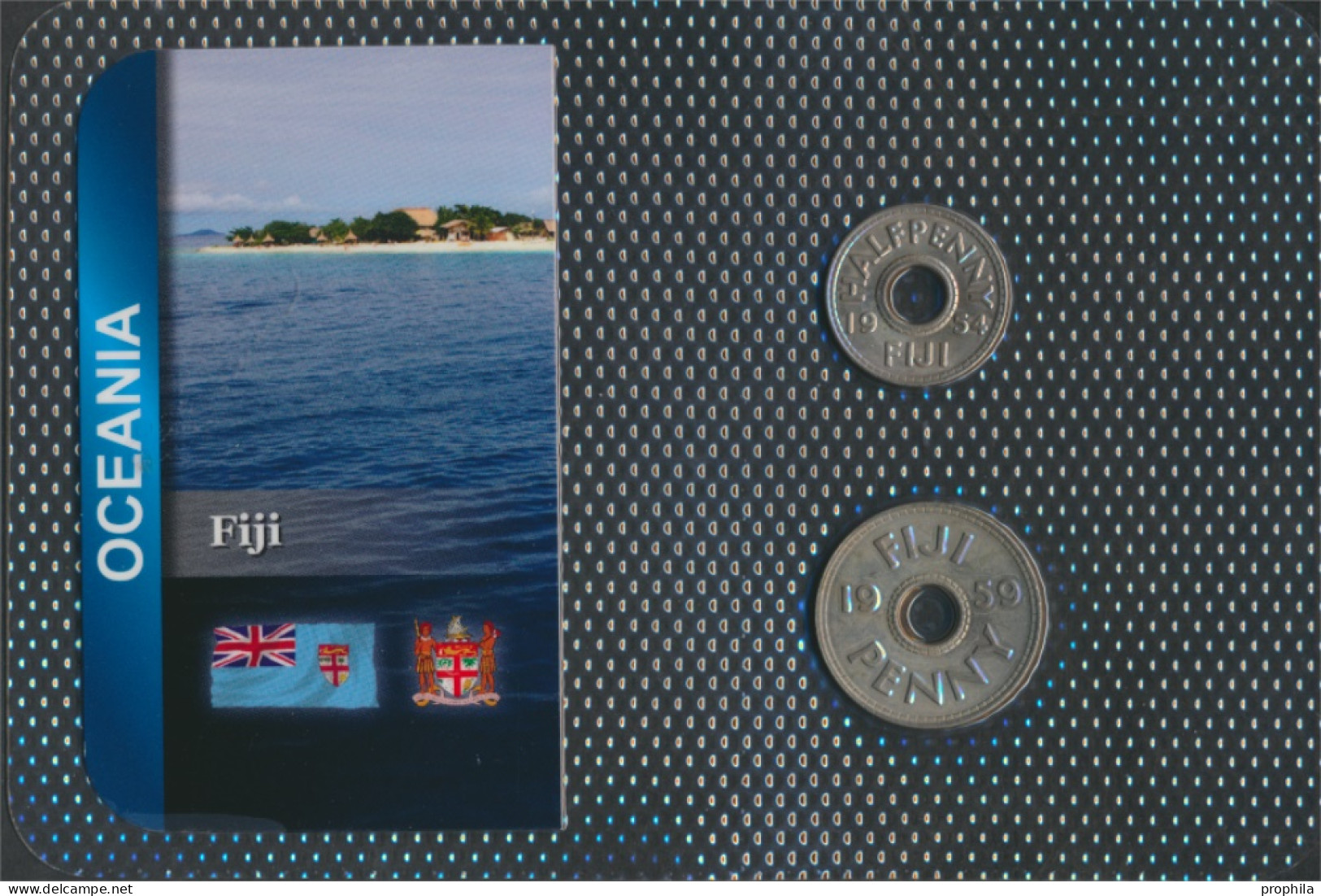 Fidschi-Inseln Stgl./unzirkuliert Kursmünzen Stgl./unzirkuliert Ab 1954 1/2 Penny Und 1 Penny (10091512 - Fidji