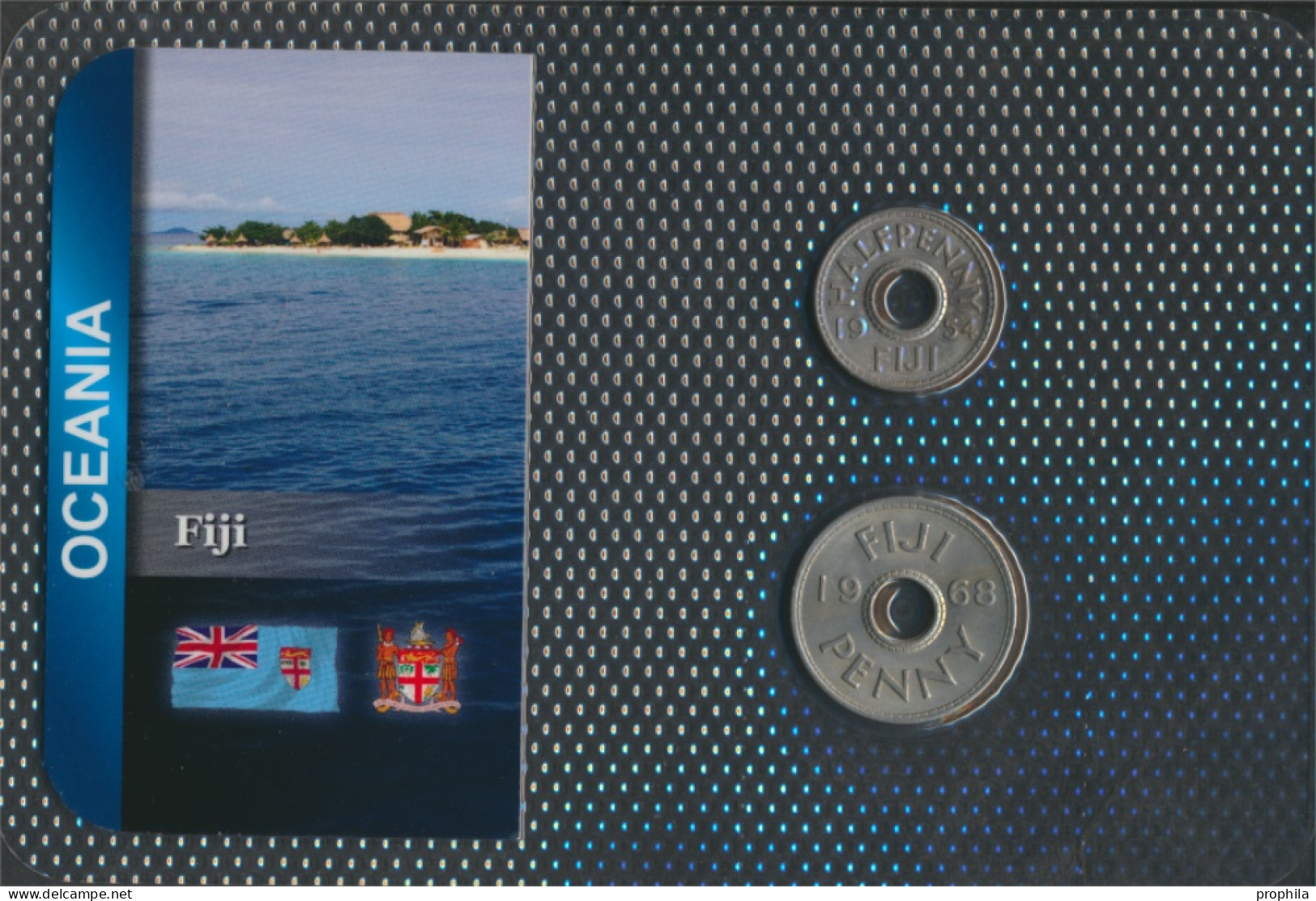 Fidschi-Inseln Stgl./unzirkuliert Kursmünzen Stgl./unzirkuliert Ab 1954 1/2 Penny Und 1 Penny (10091515 - Fiji