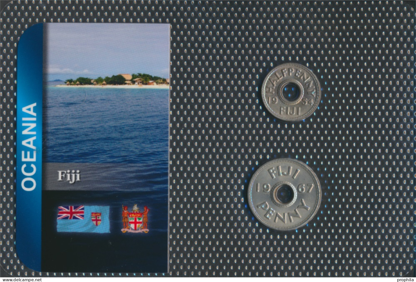 Fidschi-Inseln Stgl./unzirkuliert Kursmünzen Stgl./unzirkuliert Ab 1954 1/2 Penny Und 1 Penny (10091518 - Fiji