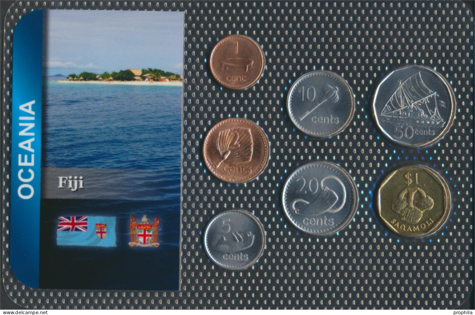 Fidschi-Inseln Stgl./unzirkuliert Kursmünzen Stgl./unzirkuliert Ab 1990 1 Cent Bis 1 Dollar (10091500 - Fidschi