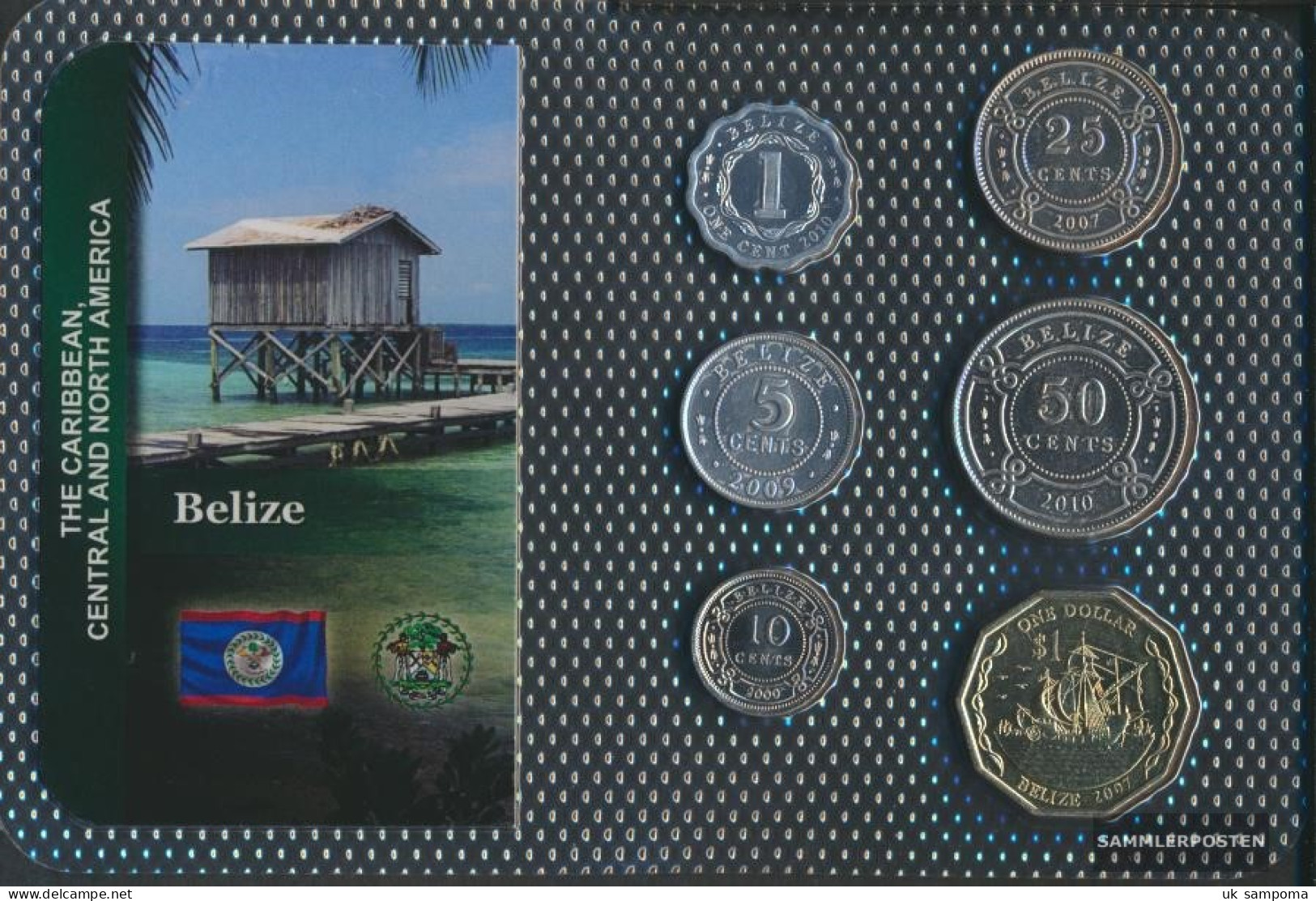 Belize Stgl./unzirkuliert Kursmünzen Stgl./unzirkuliert From 1974 1 CENT Until 1 US Dollars - Belize