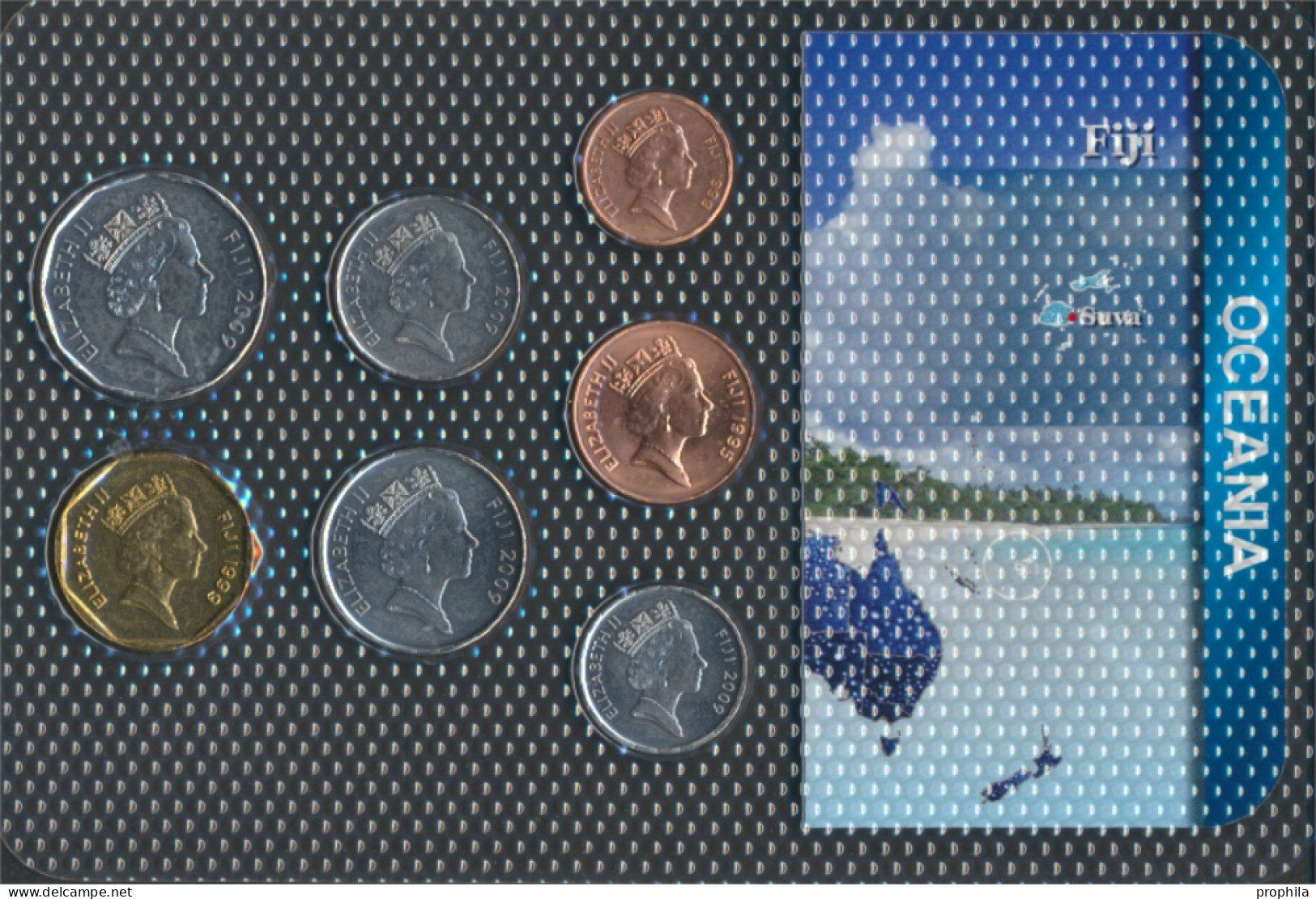Fidschi-Inseln Stgl./unzirkuliert Kursmünzen Stgl./unzirkuliert Ab 1990 1 Cent Bis 1 Dollar (10091503 - Fiji