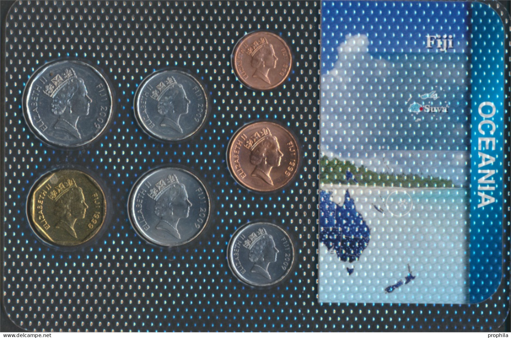 Fidschi-Inseln Stgl./unzirkuliert Kursmünzen Stgl./unzirkuliert Ab 1990 1 Cent Bis 1 Dollar (10091504 - Fidschi