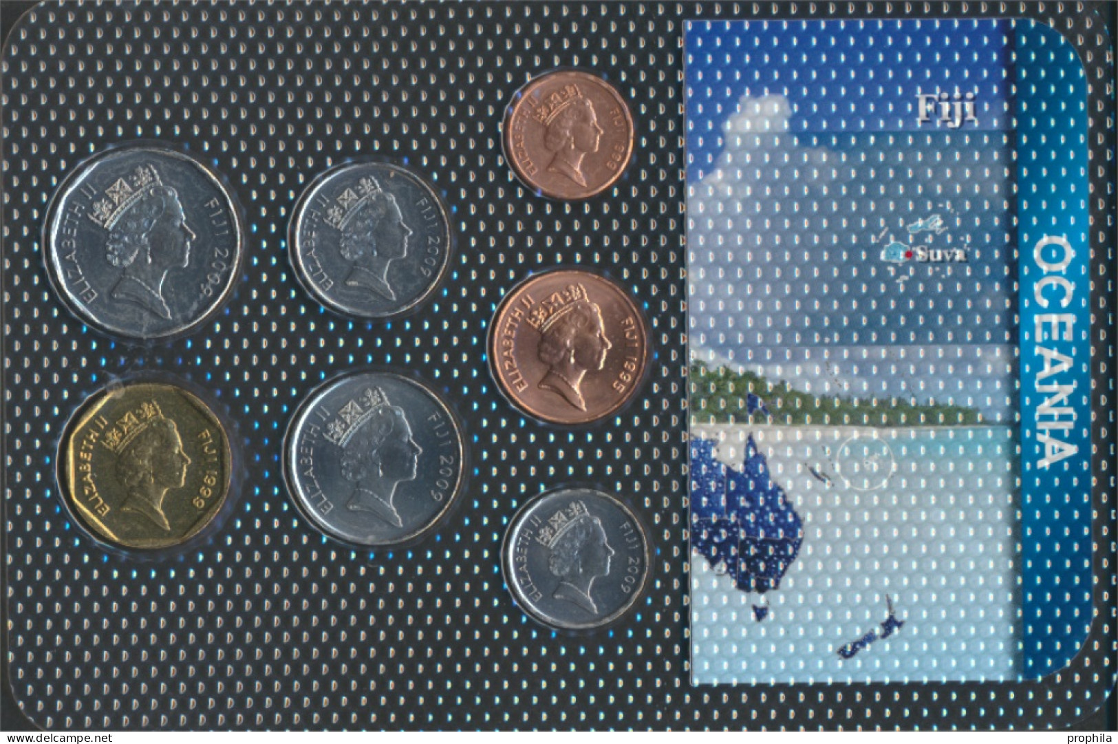 Fidschi-Inseln Stgl./unzirkuliert Kursmünzen Stgl./unzirkuliert Ab 1990 1 Cent Bis 1 Dollar (10091505 - Fidschi