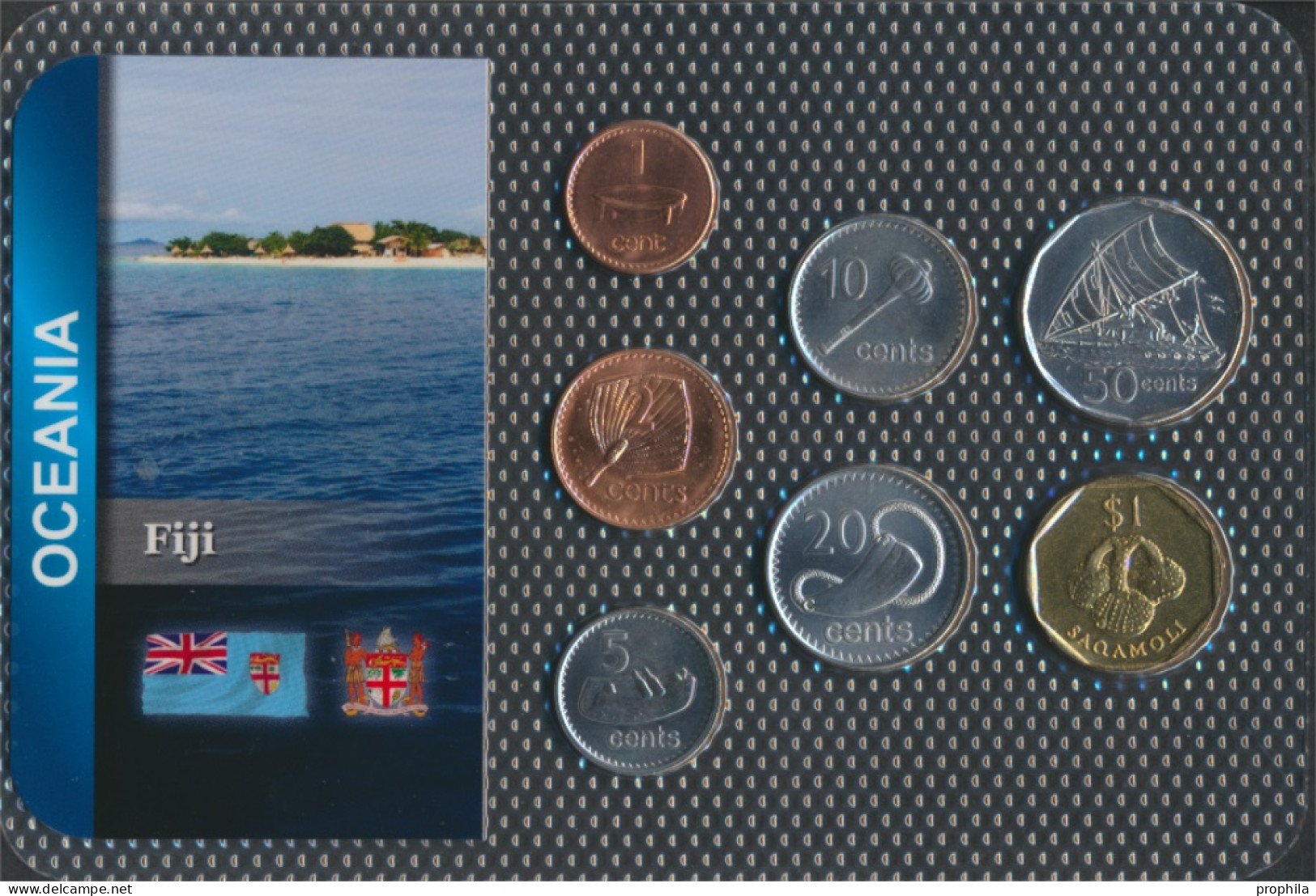 Fidschi-Inseln Stgl./unzirkuliert Kursmünzen Stgl./unzirkuliert Ab 1990 1 Cent Bis 1 Dollar (10091506 - Fidji