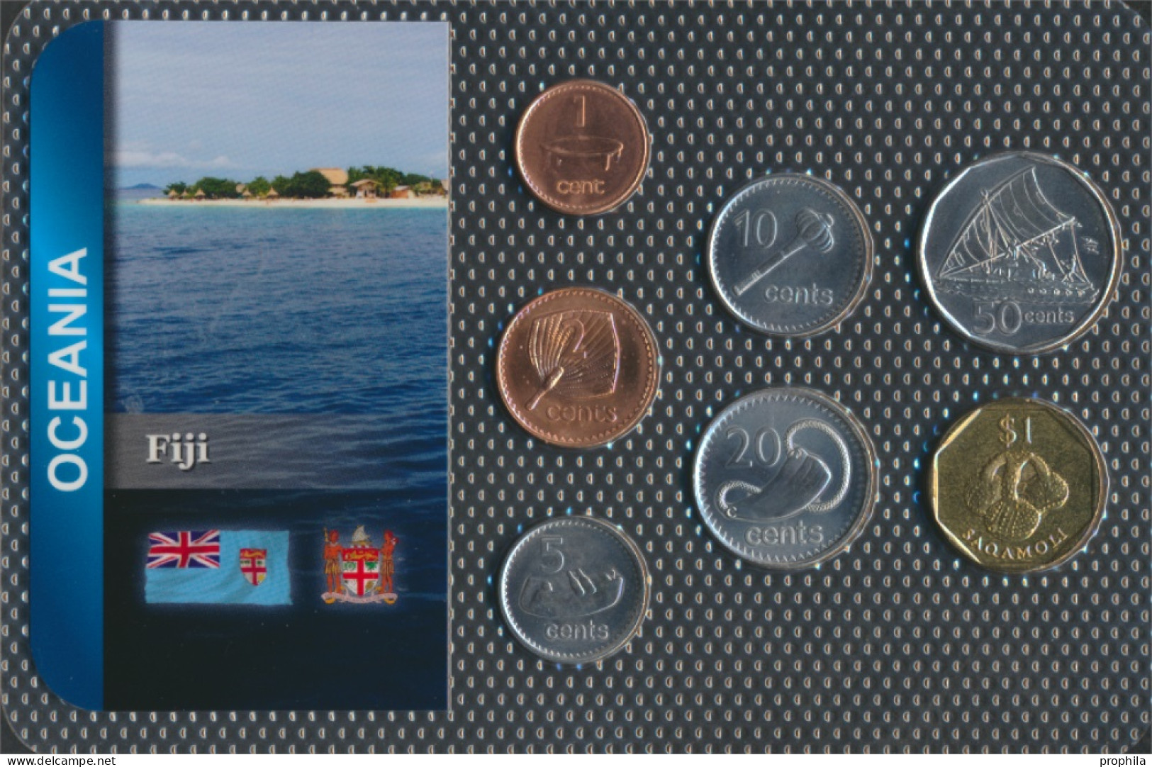 Fidschi-Inseln Stgl./unzirkuliert Kursmünzen Stgl./unzirkuliert Ab 1990 1 Cent Bis 1 Dollar (10091510 - Fidschi