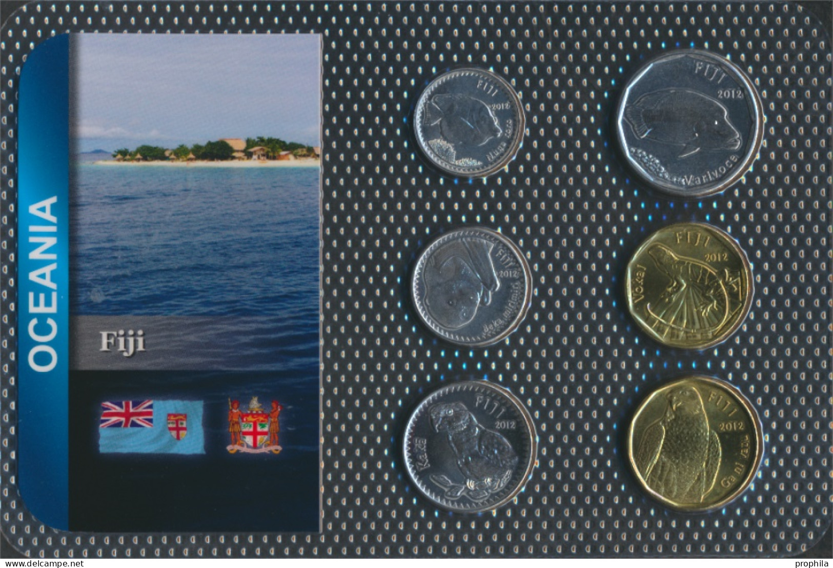 Fidschi-Inseln 2012 Stgl./unzirkuliert Kursmünzen 2012 5 Cents Bis 2 Dollars (10091498 - Fidschi